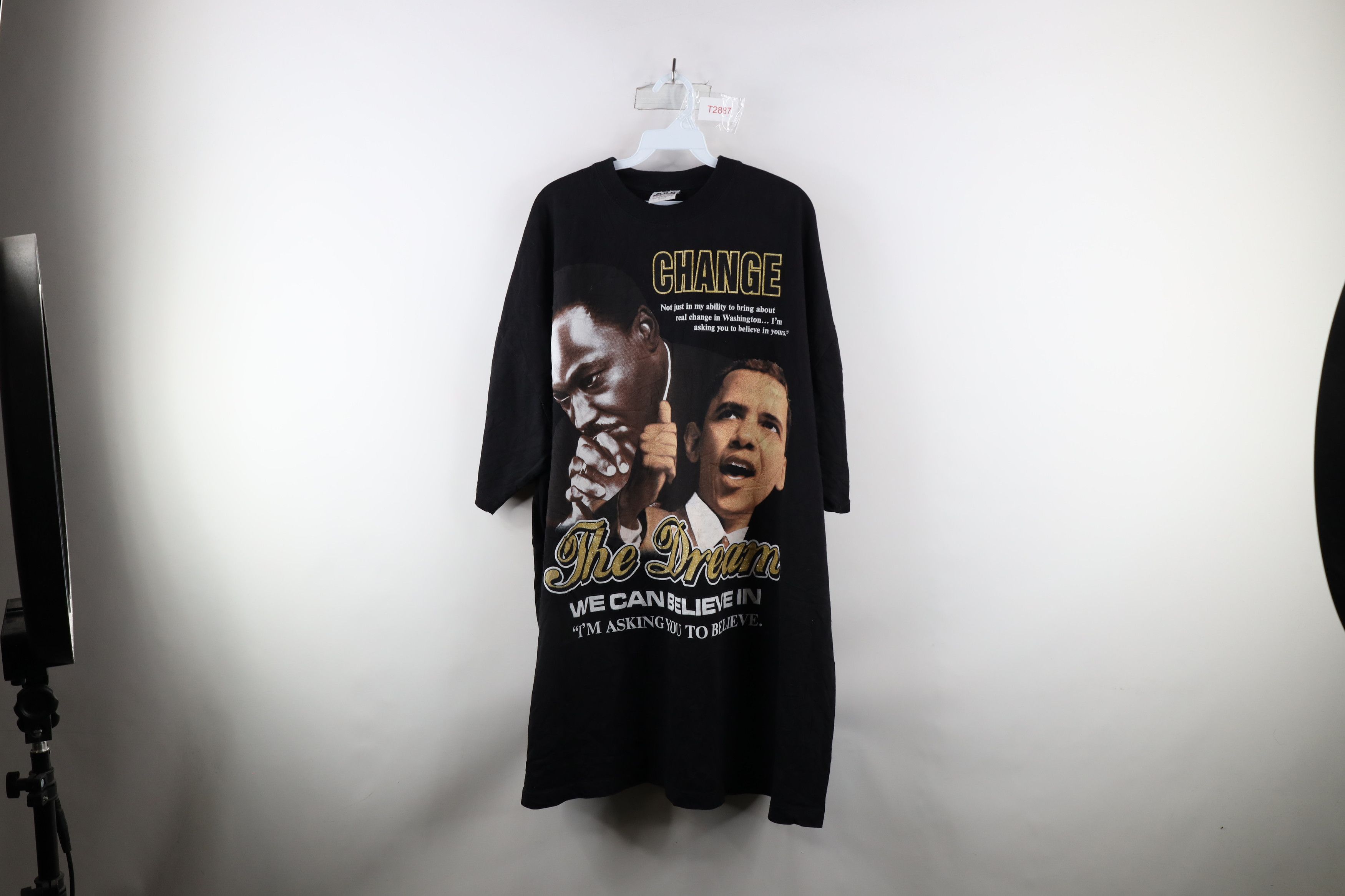 Vintage Vintage Y2K Streetwear Jr President Barack Obama Rap T-Shirt Size US XXL / EU 58 / 5 - 3 Thumbnail