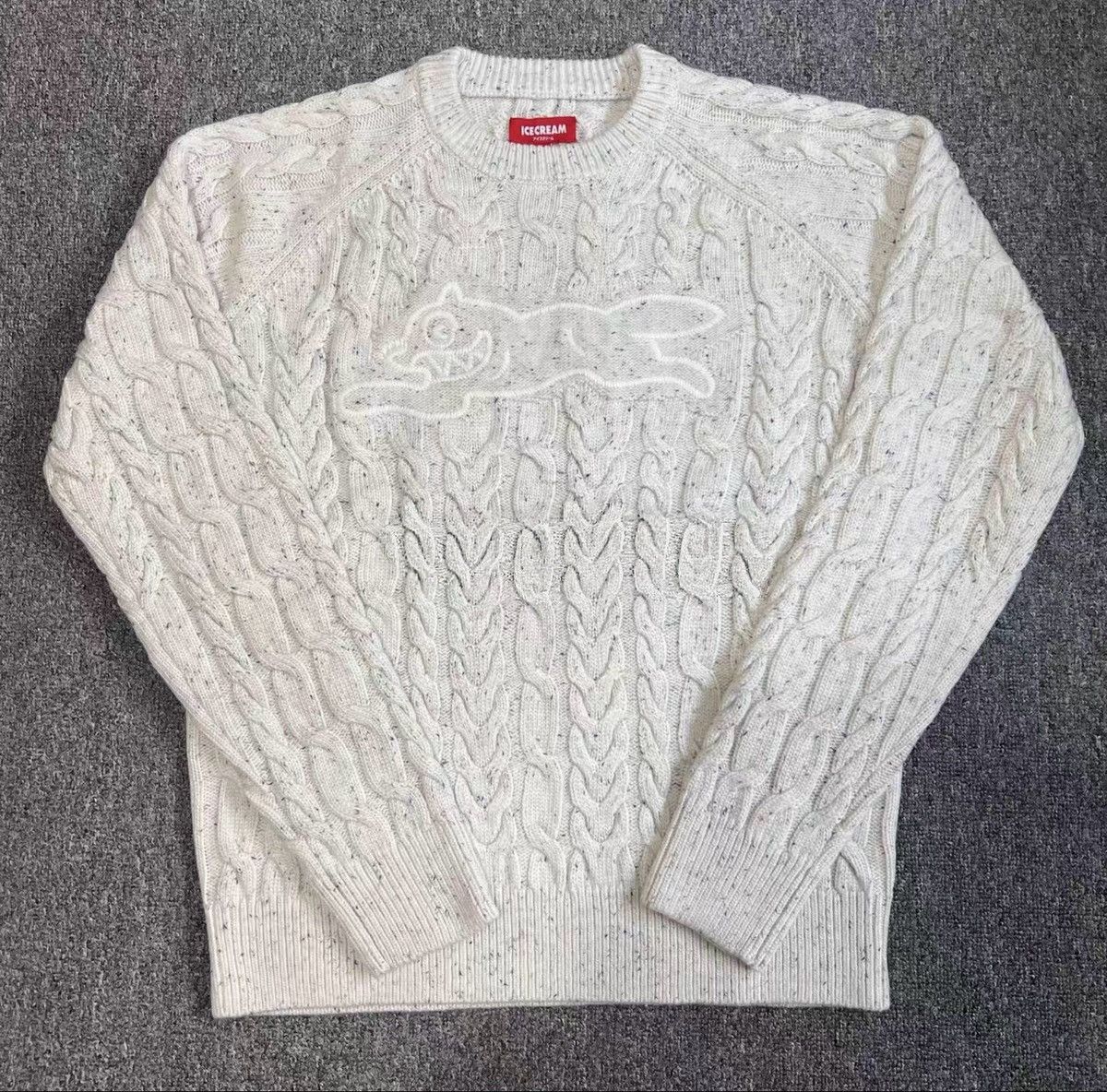 Billionaire Boys Club BBC ICECREAM Candy-Color Dog Cable Knit Sweater Size US L / EU 52-54 / 3 - 1 Thumbnail