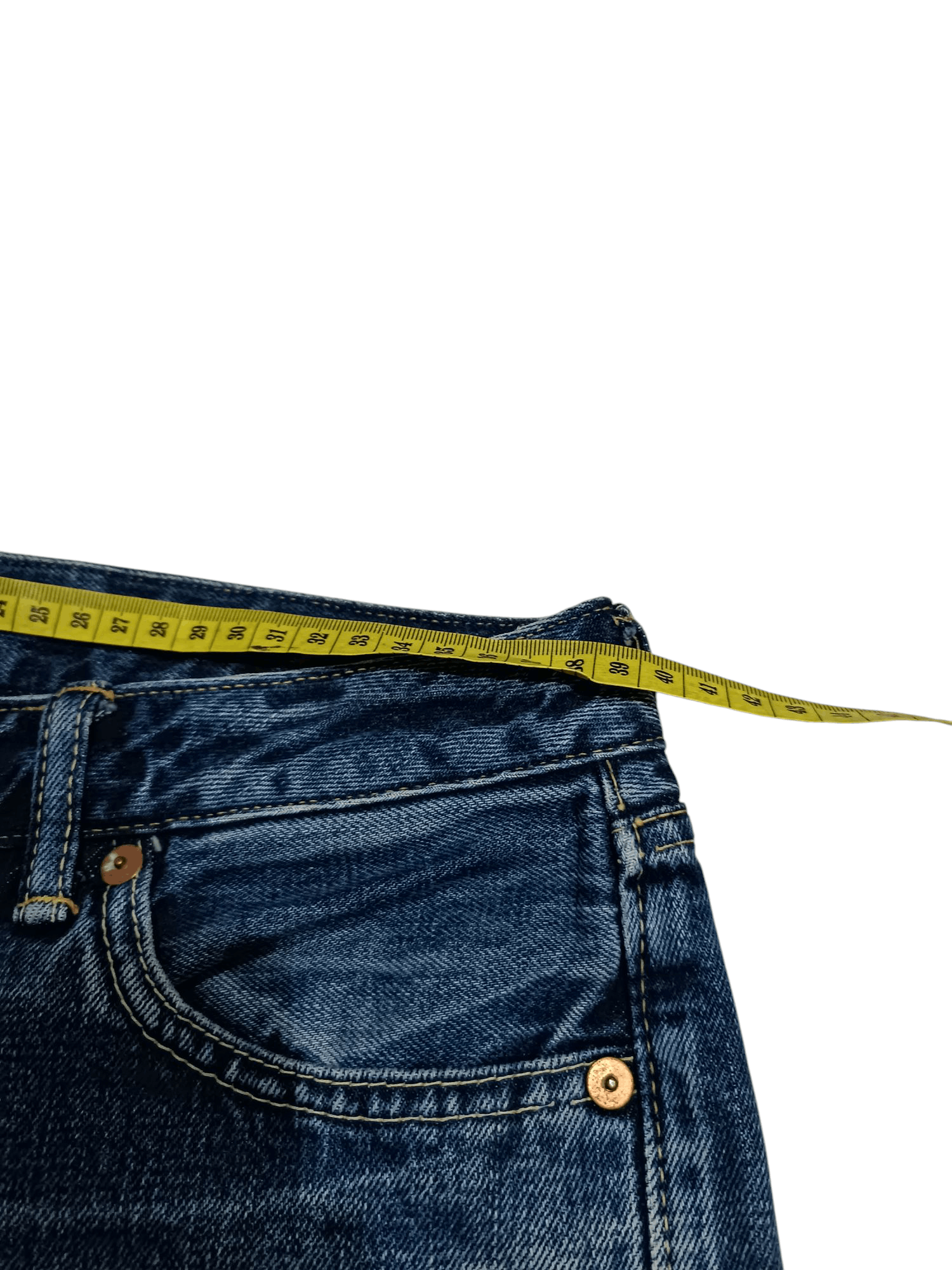 Japanese Brand × Self Edge ⚡ Selvedge ⚡Denim Pants Yellow Line Size 31" - 13 Thumbnail