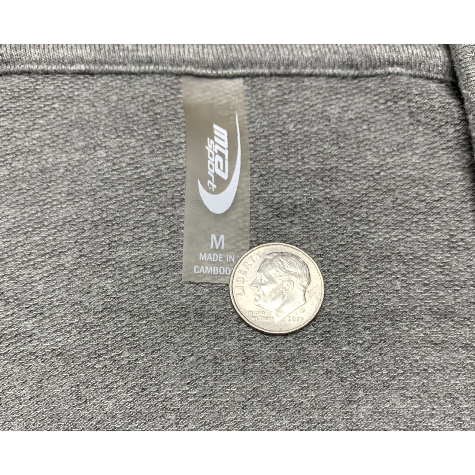 Vintage MTA Sport Hooded Pullover Woman’s Size Medium Gray Dolman Sleeves 4" Side Slits Hoodie Shirt Womens Size M / US 6-8 / IT 42-44 - 7 Thumbnail