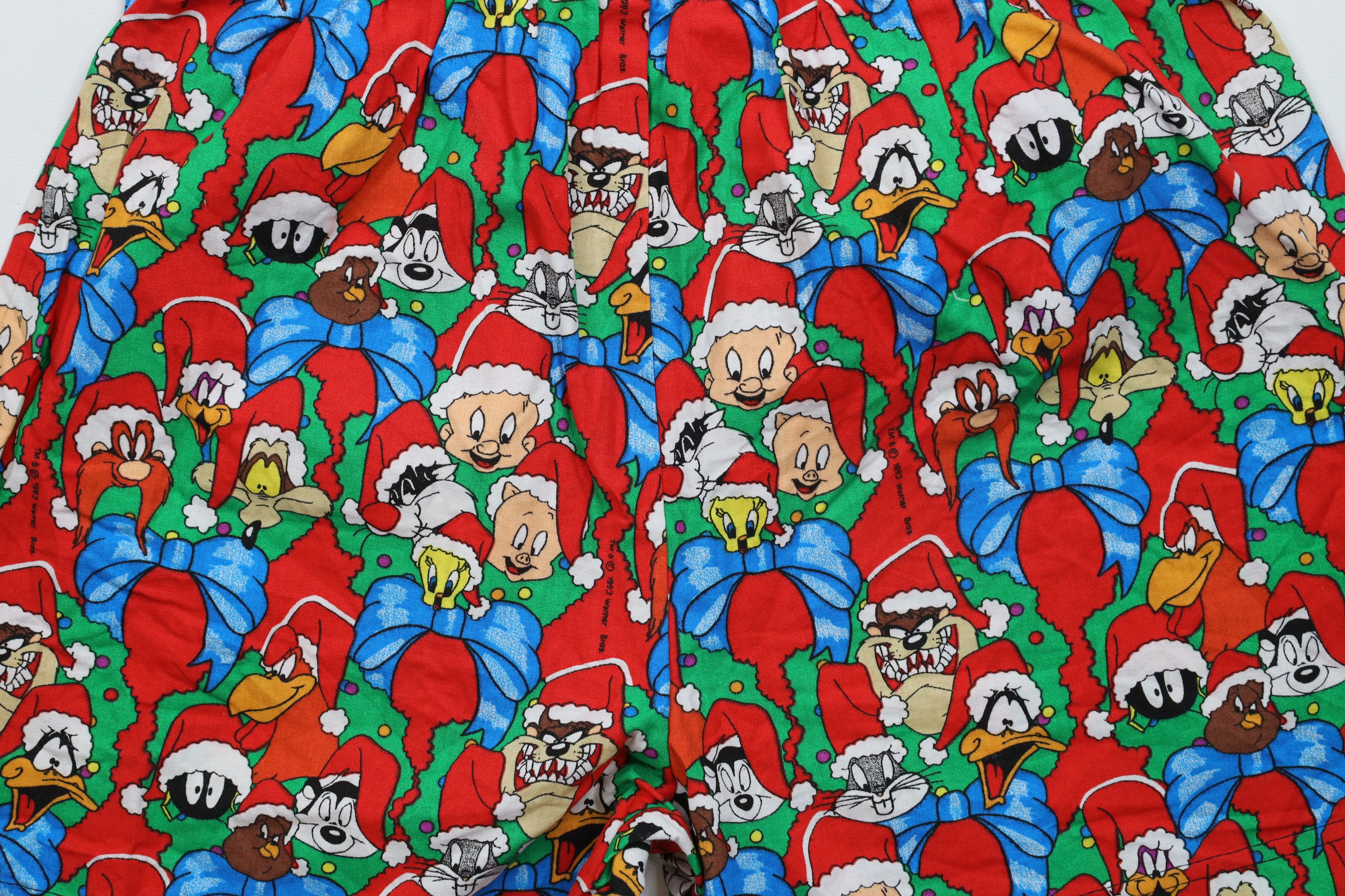 Vintage NOS Vintage 90s Looney Tunes Over Print Boxers Shorts USA Size US 36 / EU 52 - 11 Thumbnail