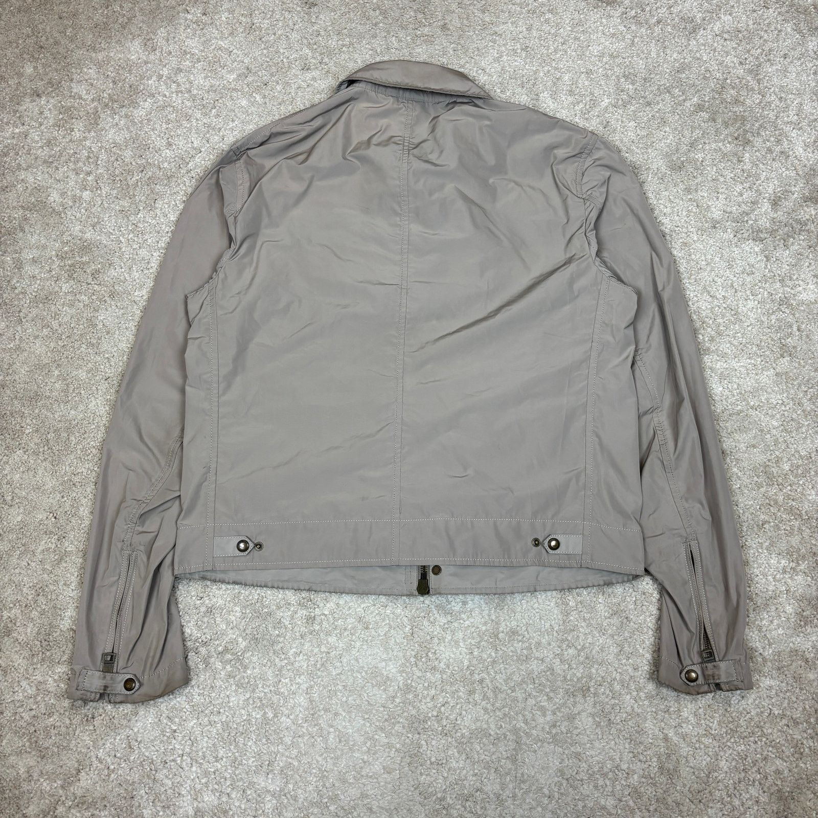 Burberry Burberry Brit Nova Check Bomber Jacket Men's Large Khaki Size US L / EU 52-54 / 3 - 3 Thumbnail