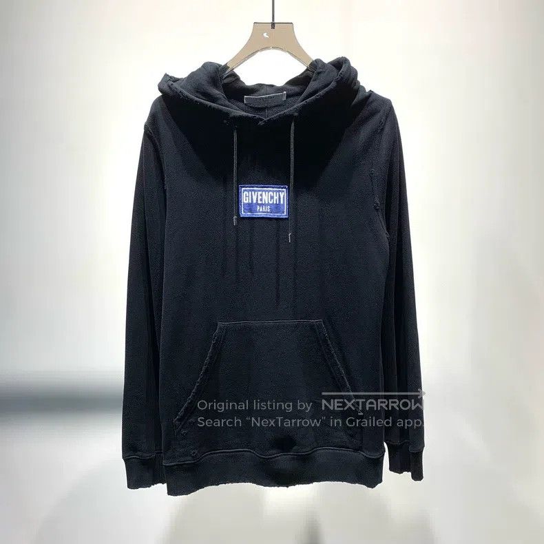 Givenchy Givenchy Black Letter Destroyed Hoodie Size US XS / EU 42 / 0 - 1 Thumbnail