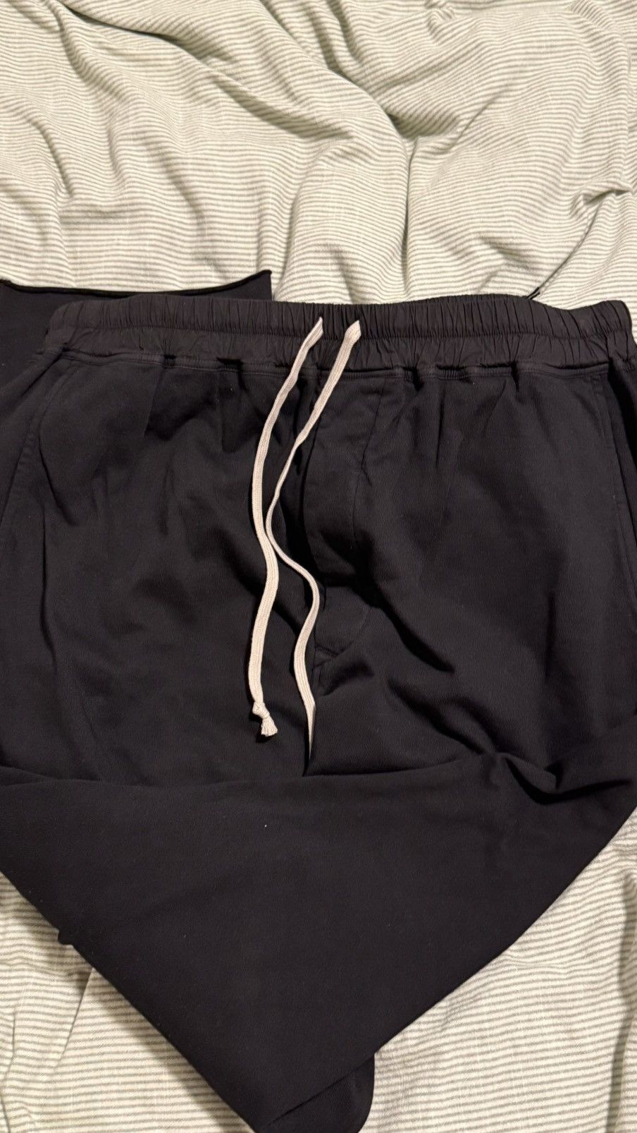 Rick Owens Drkshdw Black Hollywood Berlin Drawstring Sweatpants Size US 38 / EU 54 - 3 Thumbnail