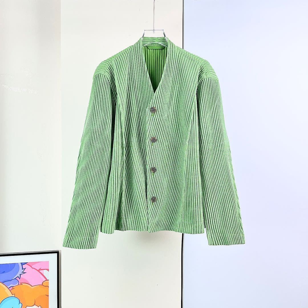 Issey Miyake Homme Plissé Issey Miyake Pleated Button Jacket Size 2 Size US M / EU 48-50 / 2 - 1 Thumbnail