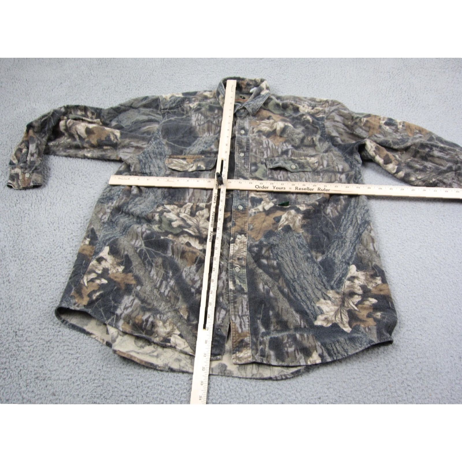 Vintage Mossy Oak Shirt Mens XL Brown Camouflage Button-Up Long Sleeve Collared Outdoor 1A Size US XL / EU 56 / 4 - 7 Thumbnail