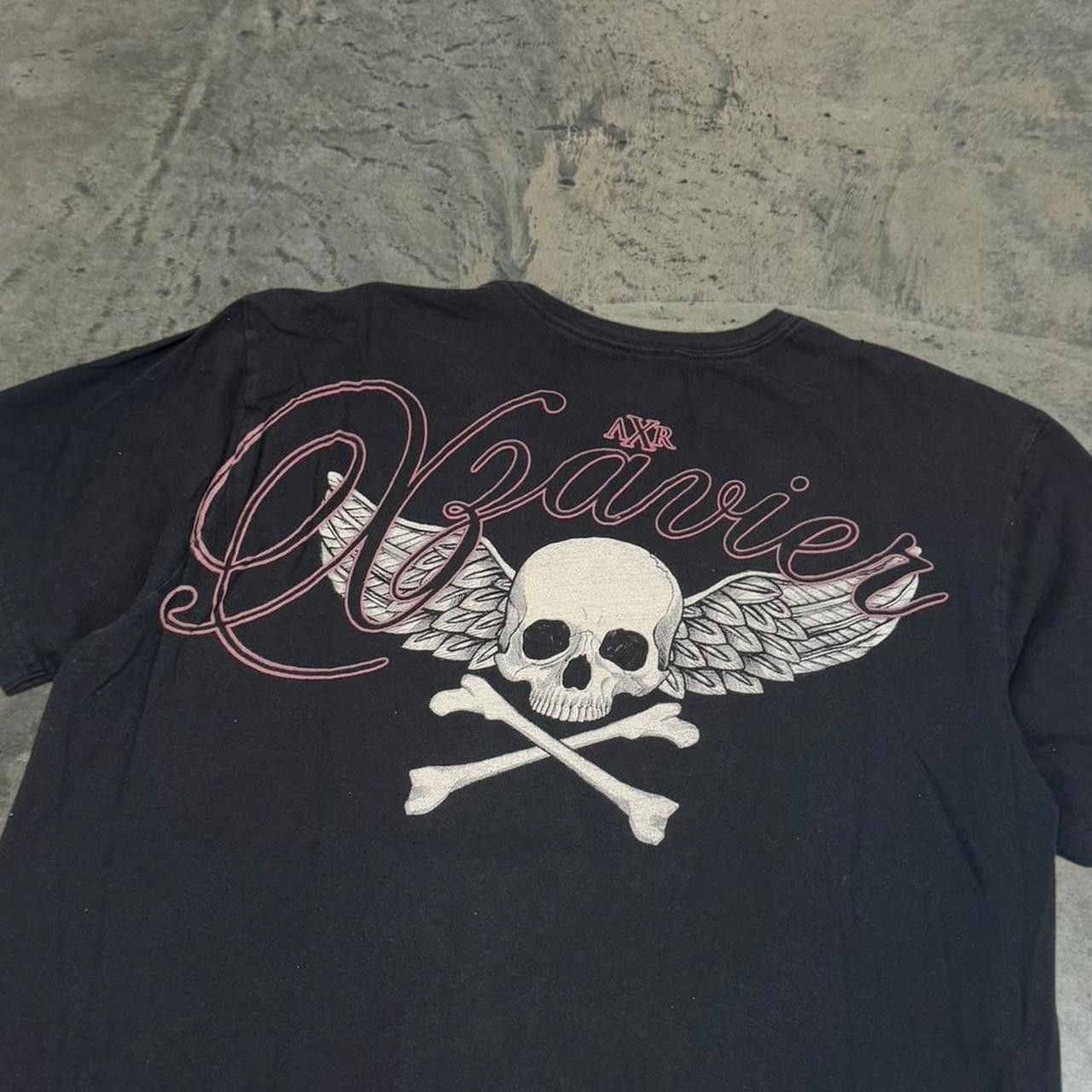 Affliction Affliction Men's Black and Cream Tshirt Size US XL / EU 56 / 4 - 4 Thumbnail
