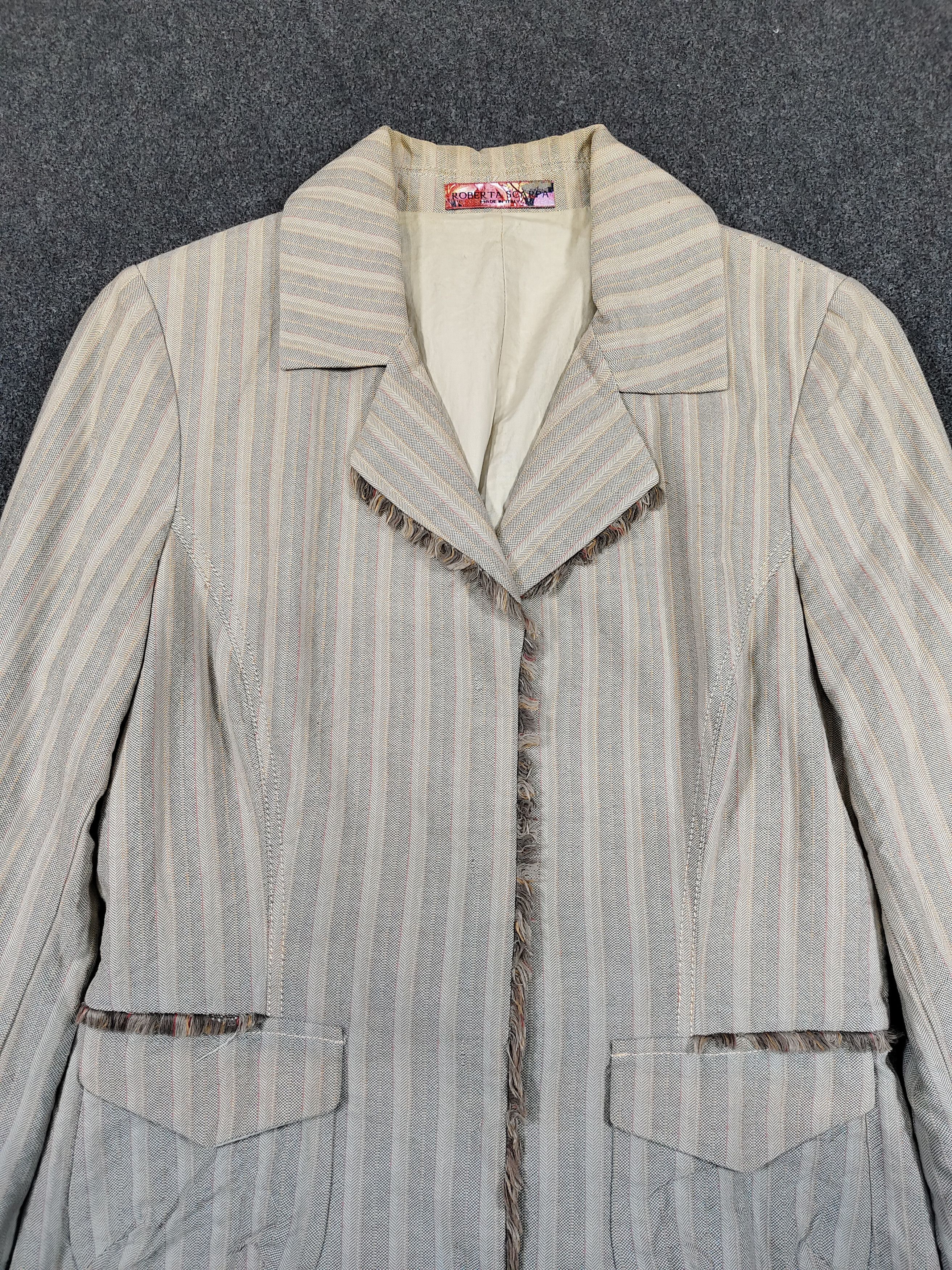 Other 90s Roberta Scarpa🇮🇹 Archive Raw Edge Decontructed Jacket Size M / US 6-8 / IT 42-44 - 7 Thumbnail