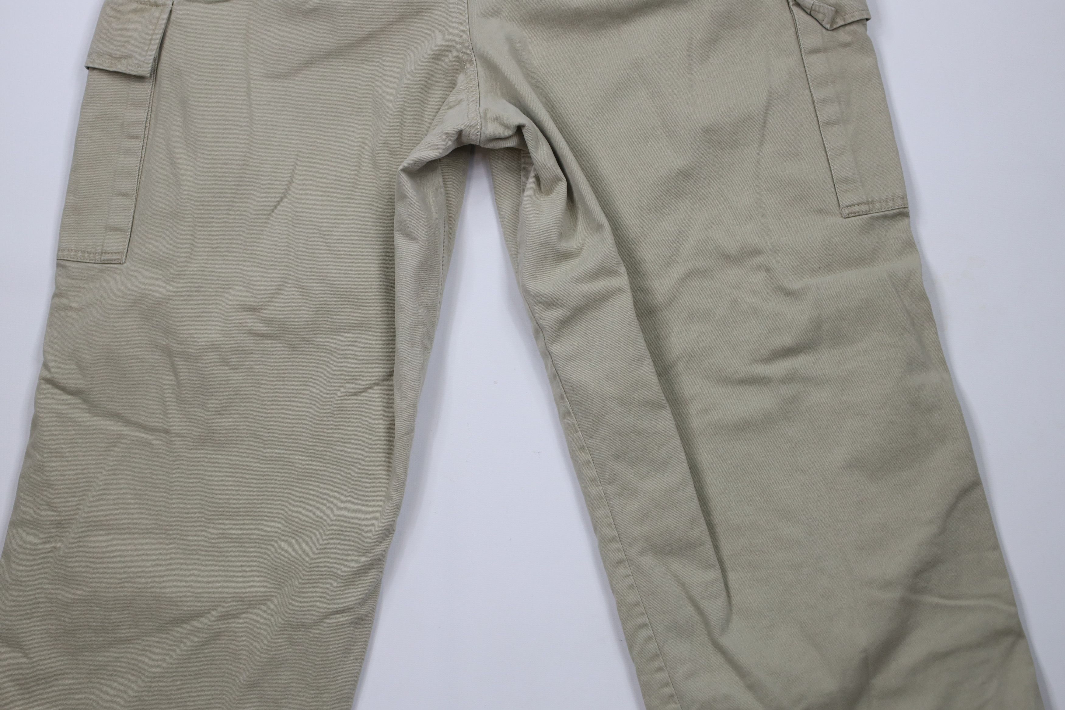 Gap × Vintage Vintage 90s Y2K Gap Fleece Lined Wide Leg Cargo Pants Beige Size US 40 / EU 56 - 11 Thumbnail