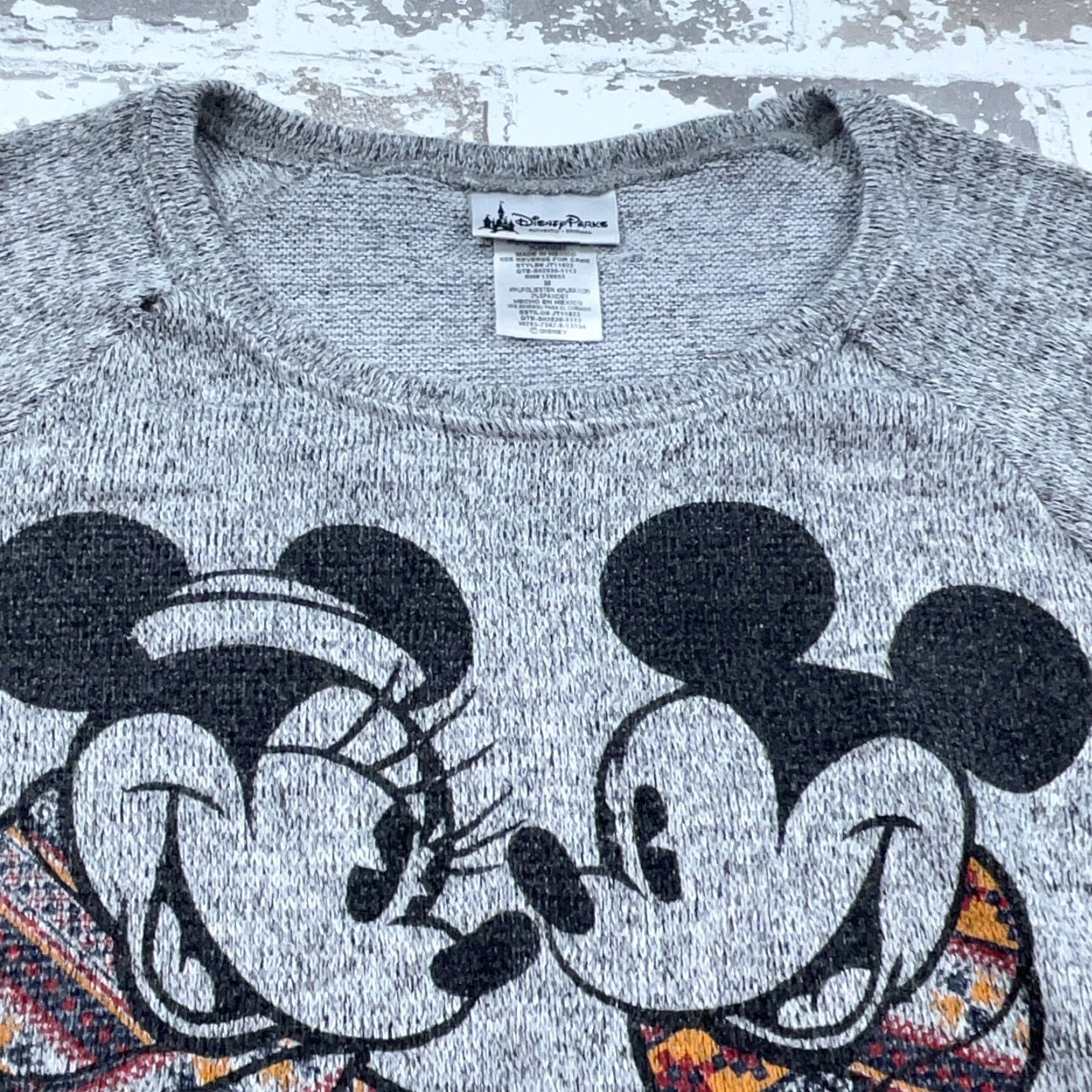 Disney Disney Parks Authentic Sweatshirt Women Medium Gray Mickey Minnie Christmas Cartoon Size M / US 6-8 / IT 42-44 - 2 Thumbnail