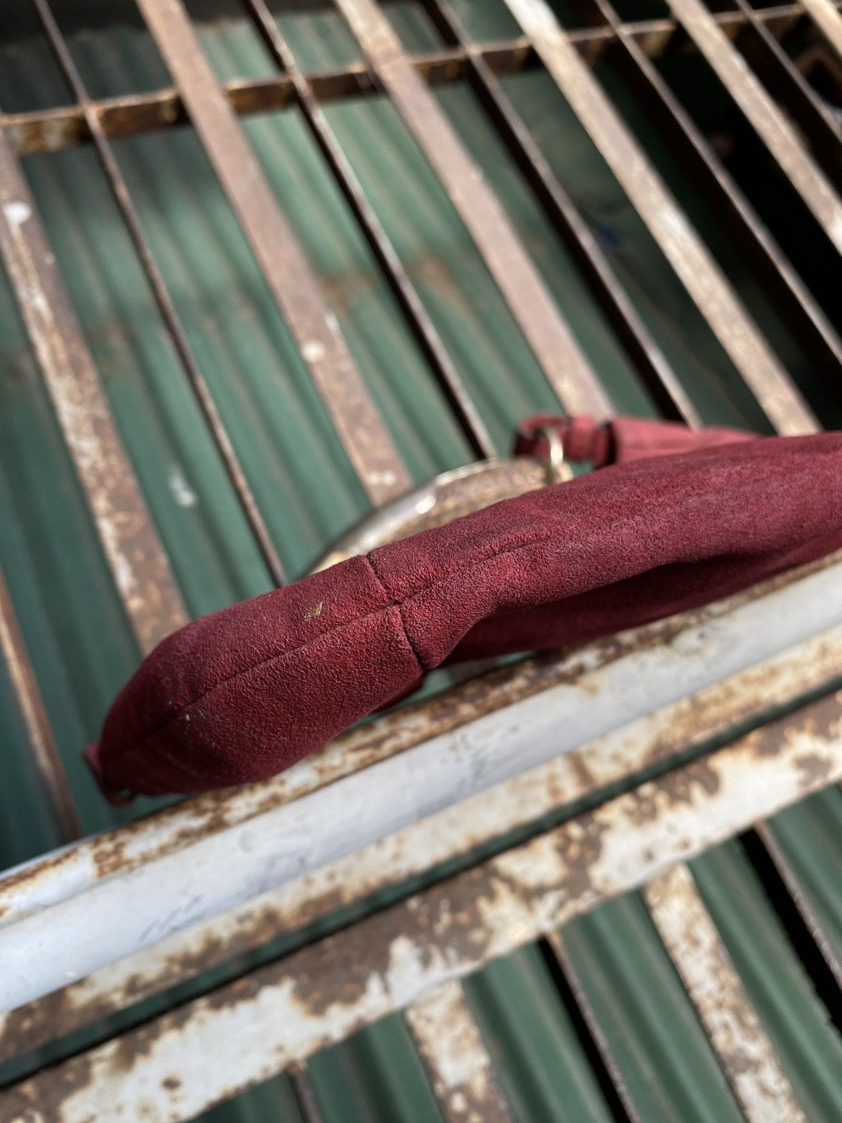 Yves Saint Laurent Rare Yves Saint Laurent - Tom Ford - Burgundy Mombasa Hobo Size ONE SIZE - 17 Thumbnail
