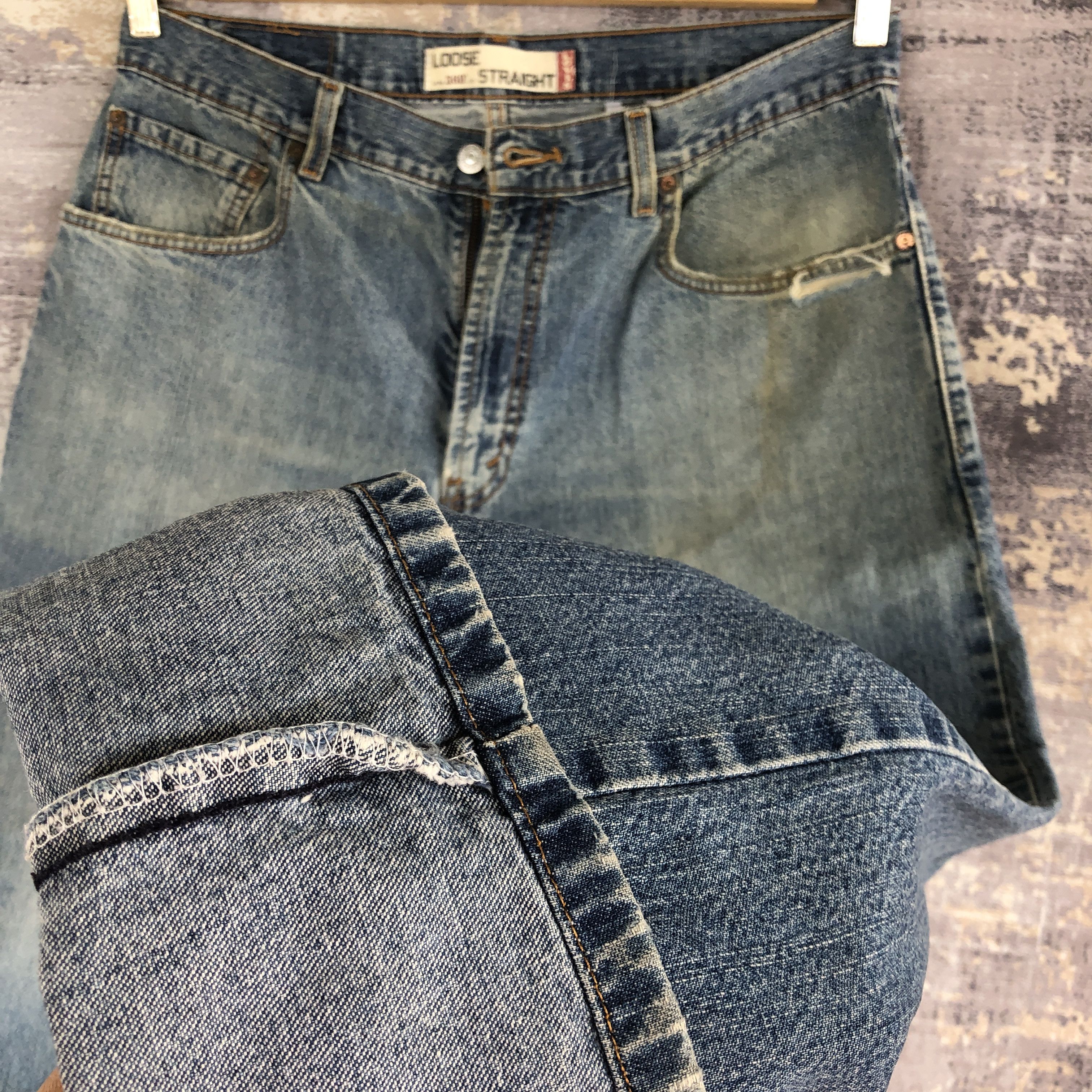 Levi's Vintage Y2K Crazy Levis 569 Baggy Jeans Levi's Loose Denim Size US 34 / EU 50 - 8 Thumbnail