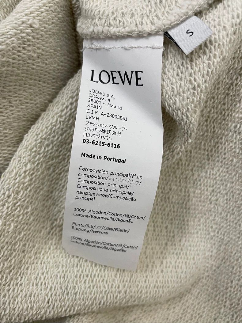 Loewe LOEWE Light gray classic embroidered logo round neck sweat Size S / US 4 / IT 40 - 6 Thumbnail
