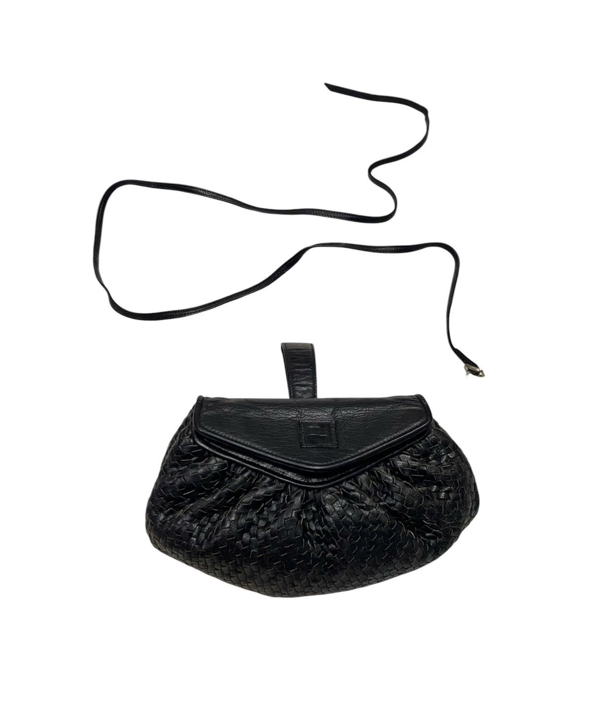 Fendi × Vintage Vintage Fendi lntrecciato Leather Mini Crossbody/Shoulder Size ONE SIZE - 9 Thumbnail