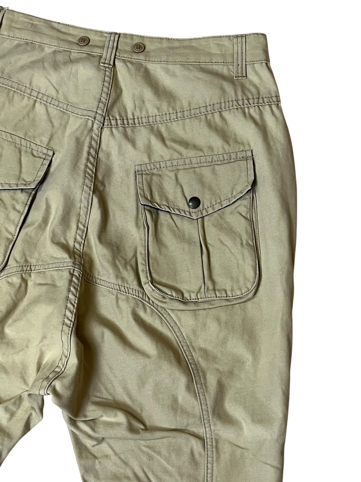 Japanese Brand Sick y2k japanese amekaji JUNGLE STORM drop crotch pants Size US 32 / EU 48 - 7 Thumbnail