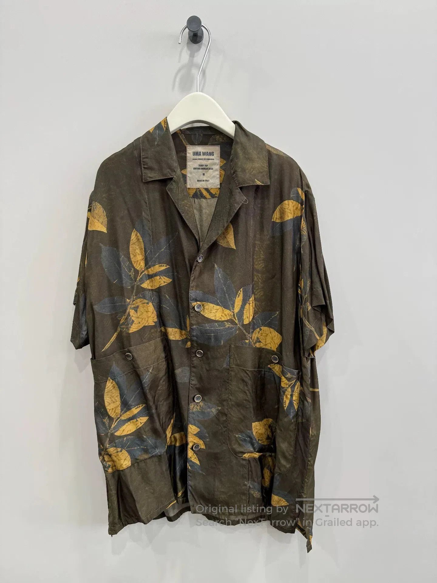 Uma Wang UMA WANG Leaf Cupro Shirt M. Size M / US 6-8 / IT 42-44 - 1 Thumbnail