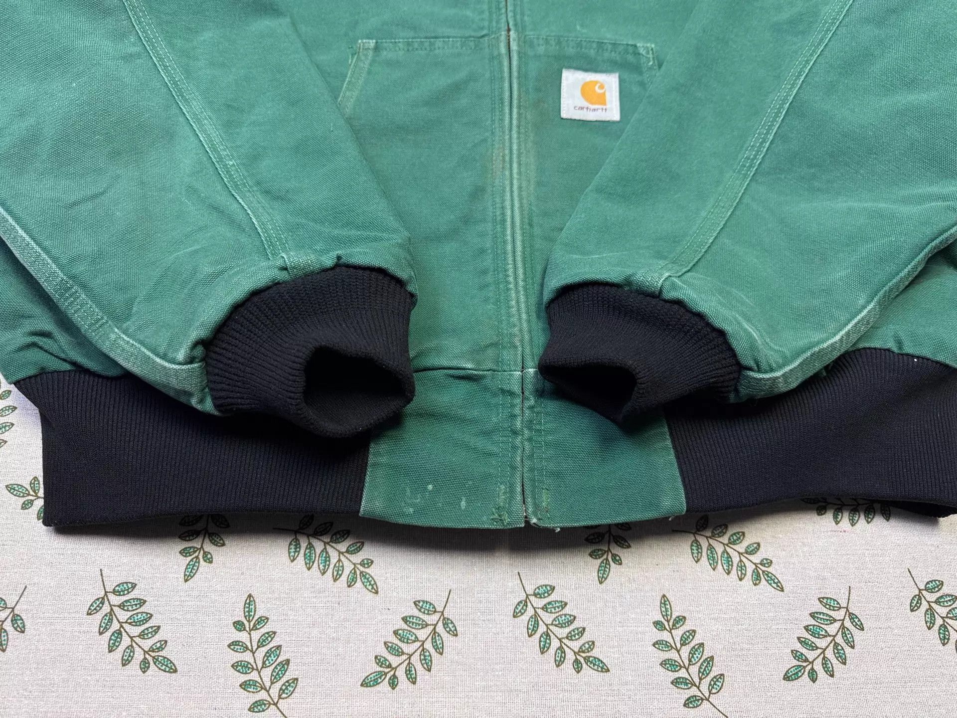 Carhartt Carhartt JR458 Hooded Work Jacket Cactus Green XL Vintage Size US XL / EU 56 / 4 - 3 Thumbnail