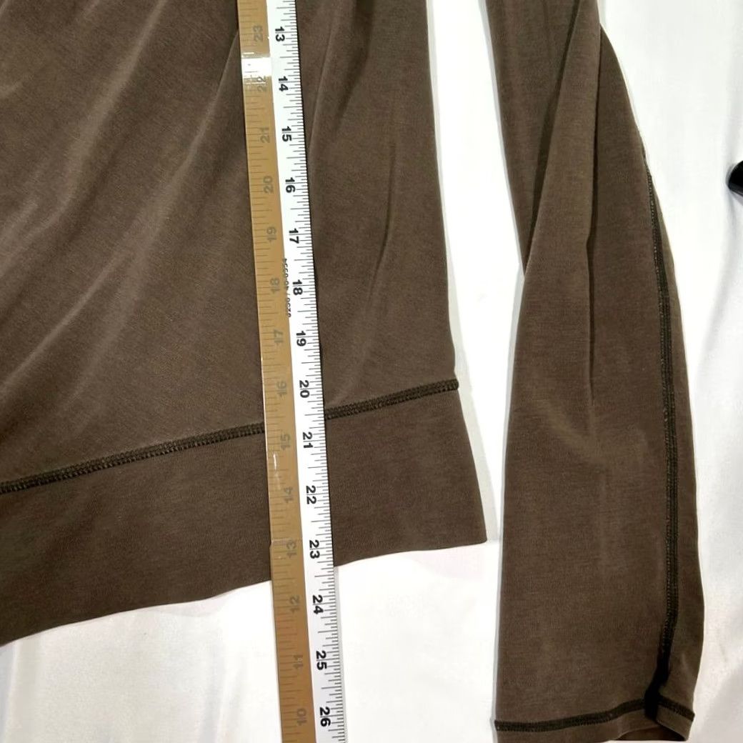 Lululemon Lululemon Draped Open Front Cardigan Wrap Olive Brown Womens Cardigan S Brown Womens Size S / US 4 / IT 40 - 6 Thumbnail