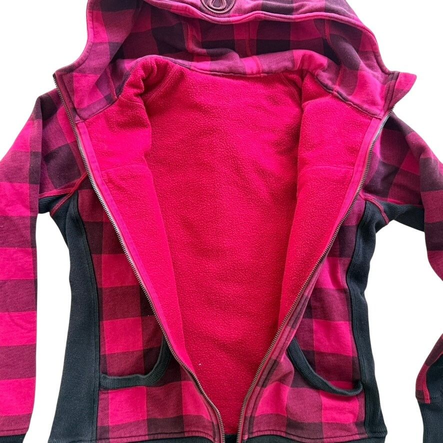 Lululemon Lululemon Scuba Hoodie Size 8 RARE Buffalo Check Red Black Size M / US 6-8 / IT 42-44 - 8 Thumbnail