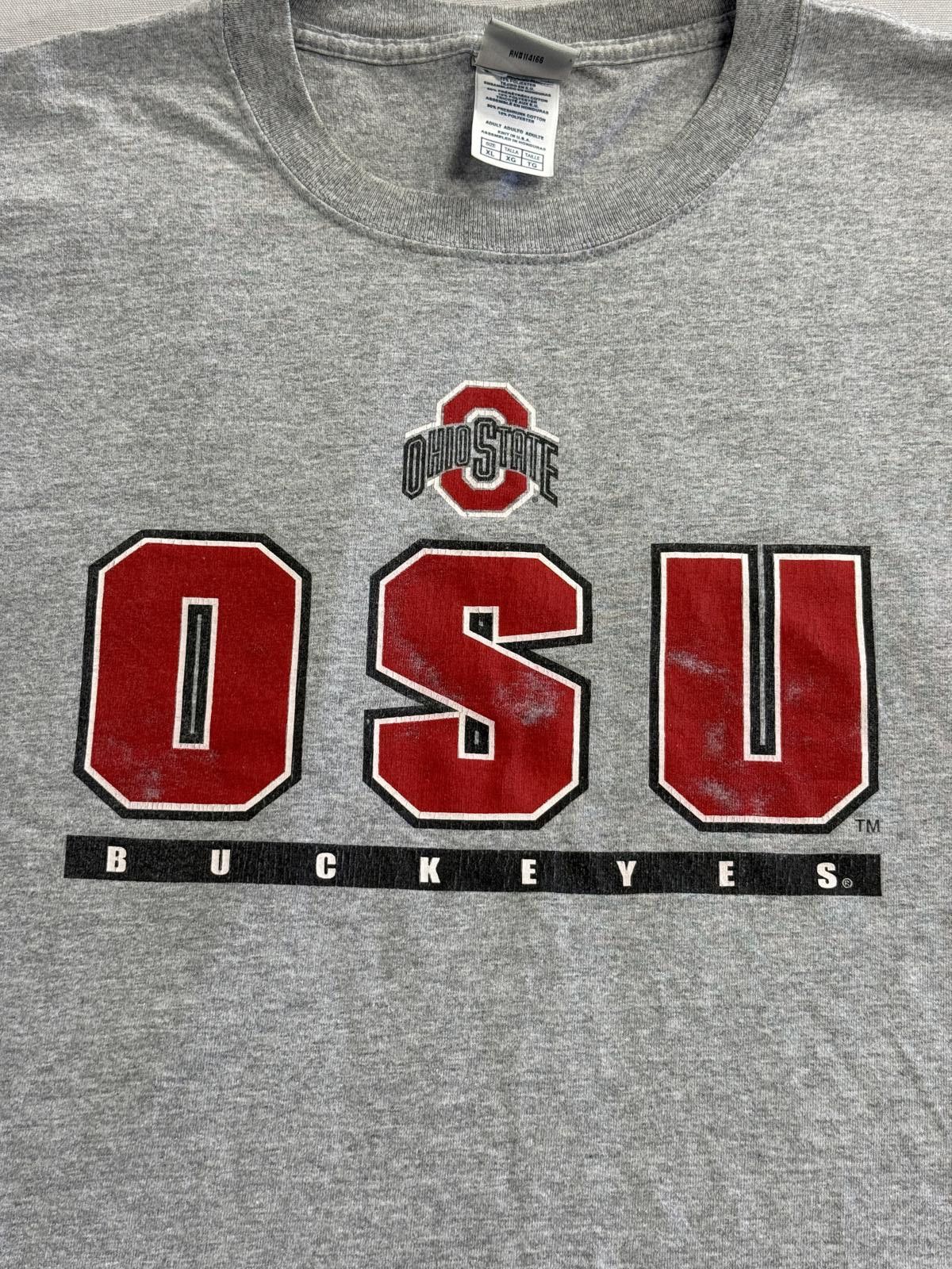 Colosseum Athletics Faded OSU Buckeyes T-shirt Ohio State University Tee - XL Size US XL / EU 56 / 4 - 4 Thumbnail