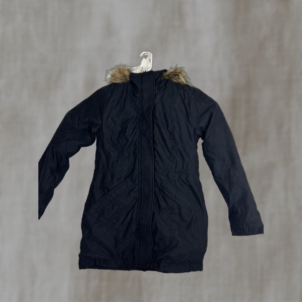 Abercrombie & Fitch Abercrombie & Fitch Parka Jacket XS Black Sherpa Lined Fur Trim Hood Army Outdoor Vintage No Size XS / US 0-2 / IT 36-38 - 1 Thumbnail