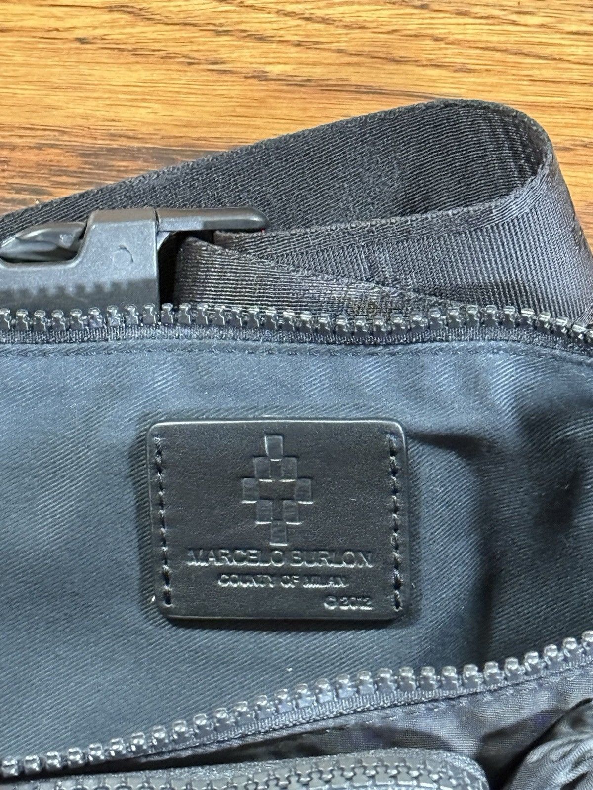 Marcelo Burlon Marcelo Burlon County of Milan Black Cross Fanny Pack NWT Size ONE SIZE - 11 Thumbnail