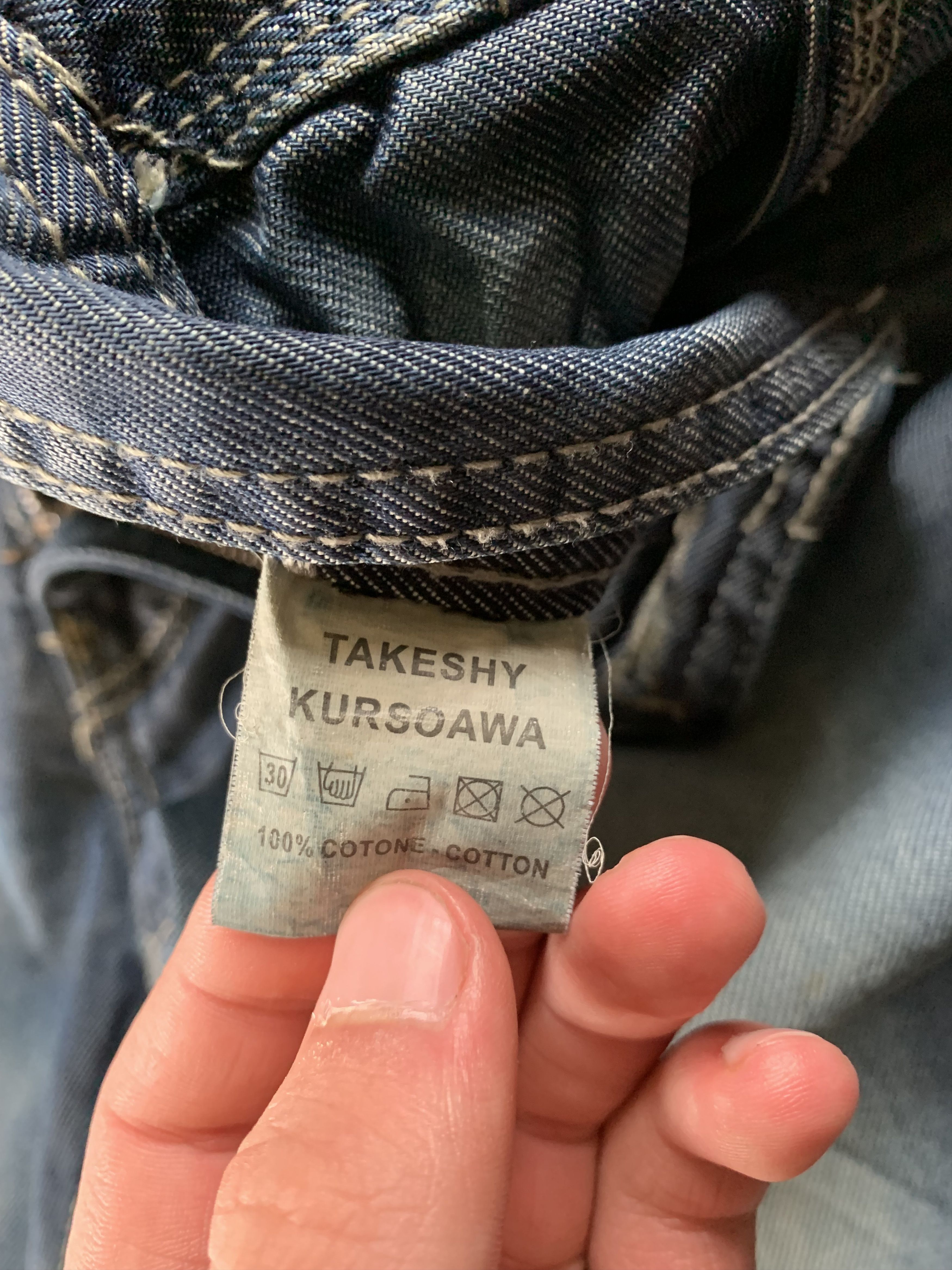 Japanese Brand × Takeshy Kurosawa Takeshy Kurosawa Distressed Jeans Size US 33 - 7 Thumbnail