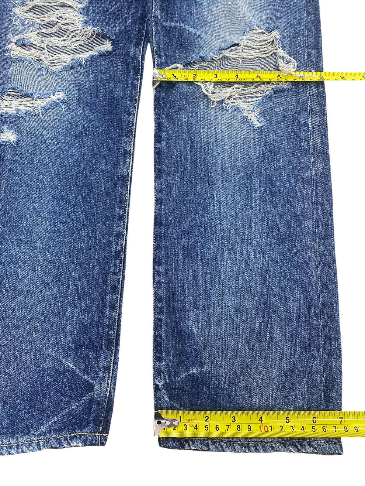 Japanese Brand Japanese Brand Whiskers Faded Wash Style Distressed Jeans Size US 30 / EU 46 - 8 Thumbnail