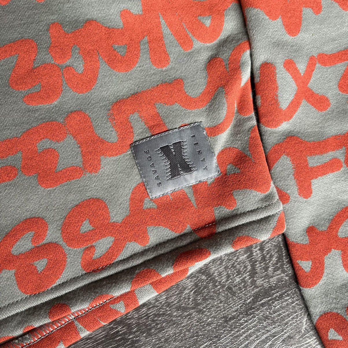 Fenty New Savage x Fenty Forest Grey Essential Cropped Hoodie Size S / US 4 / IT 40 - 3 Thumbnail