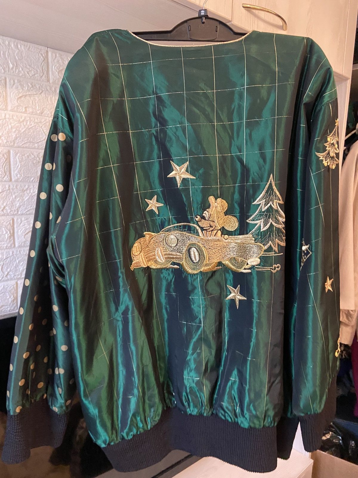 Other Vintage Renate Schuler 100% Silk Embroidered Bomber Jacket Size ONE SIZE - 6 Thumbnail