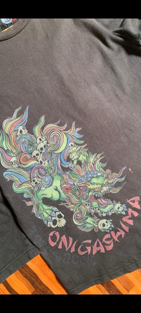 Japanese Brand e30 VINTAGE onigashima rock japan SUKAJAN SHIRT Size US L / EU 52-54 / 3 - 2 Thumbnail