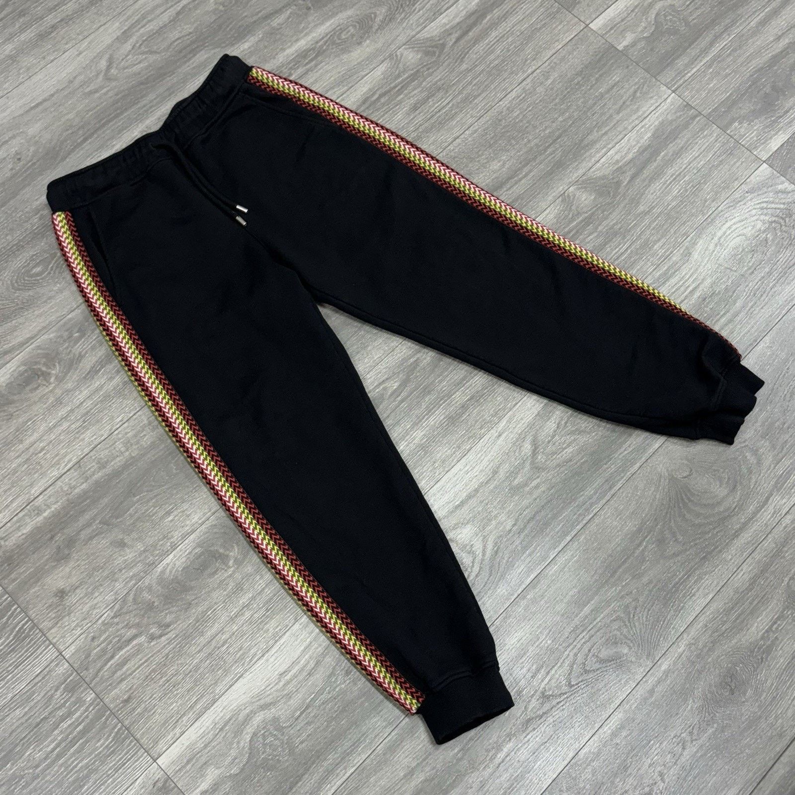 Lanvin Lanvin Curb Lace Sweatpants ' Black Multi Color ' | GREAT! Size US 33 - 2 Thumbnail