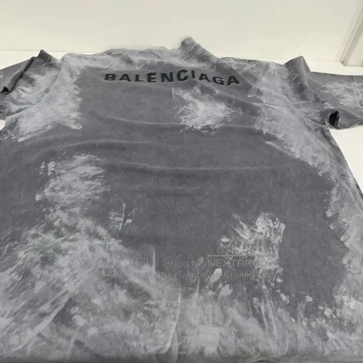 Balenciaga Balenciaga Gray Logo Embroidered Short Sleeve T-Shirt. Size US S / EU 44-46 / 1 - 9 Thumbnail