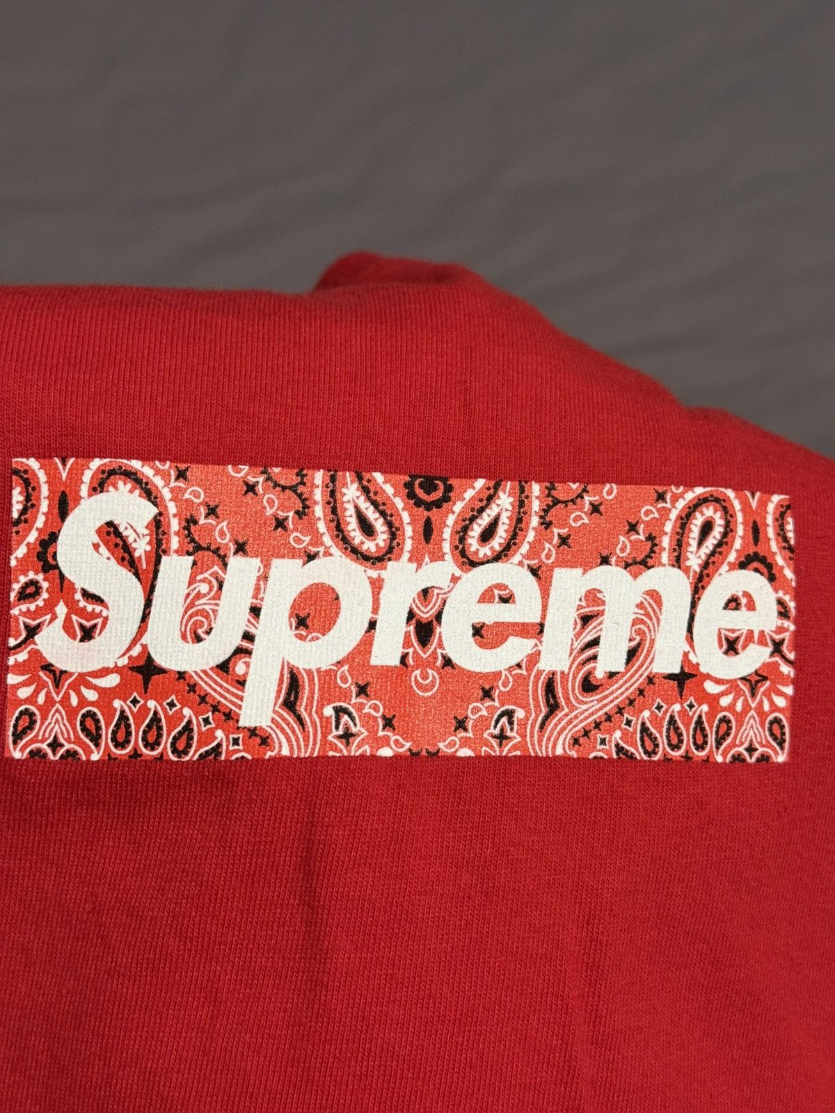 Supreme Supreme red paisley bandana box logo Tee T-shirt Size US M / EU 48-50 / 2 - 9 Thumbnail