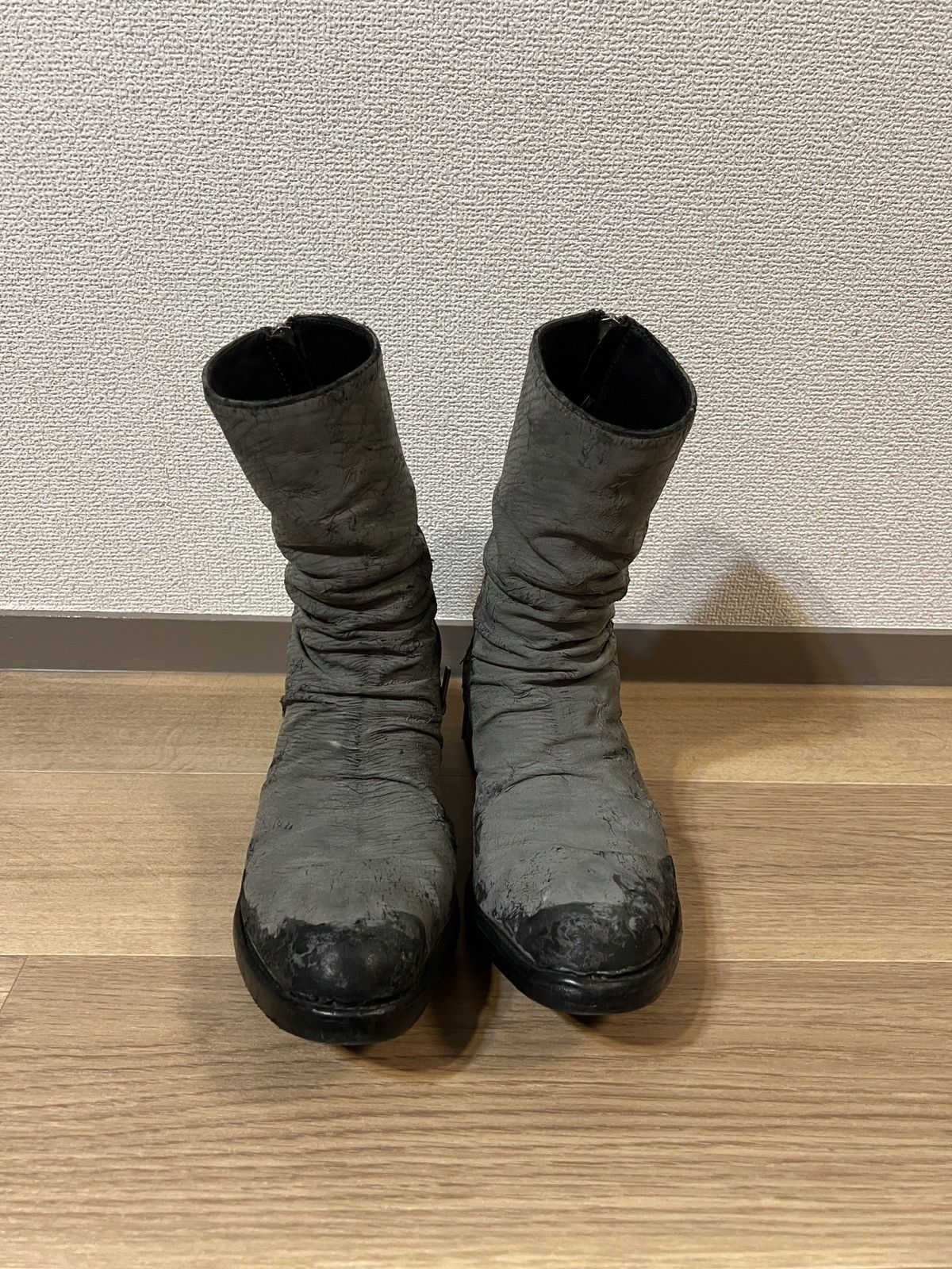 Carol Christian Poell XDERMA Spur-Biter Crimp Front Boot Size US 9 / EU 42 - 2 Thumbnail