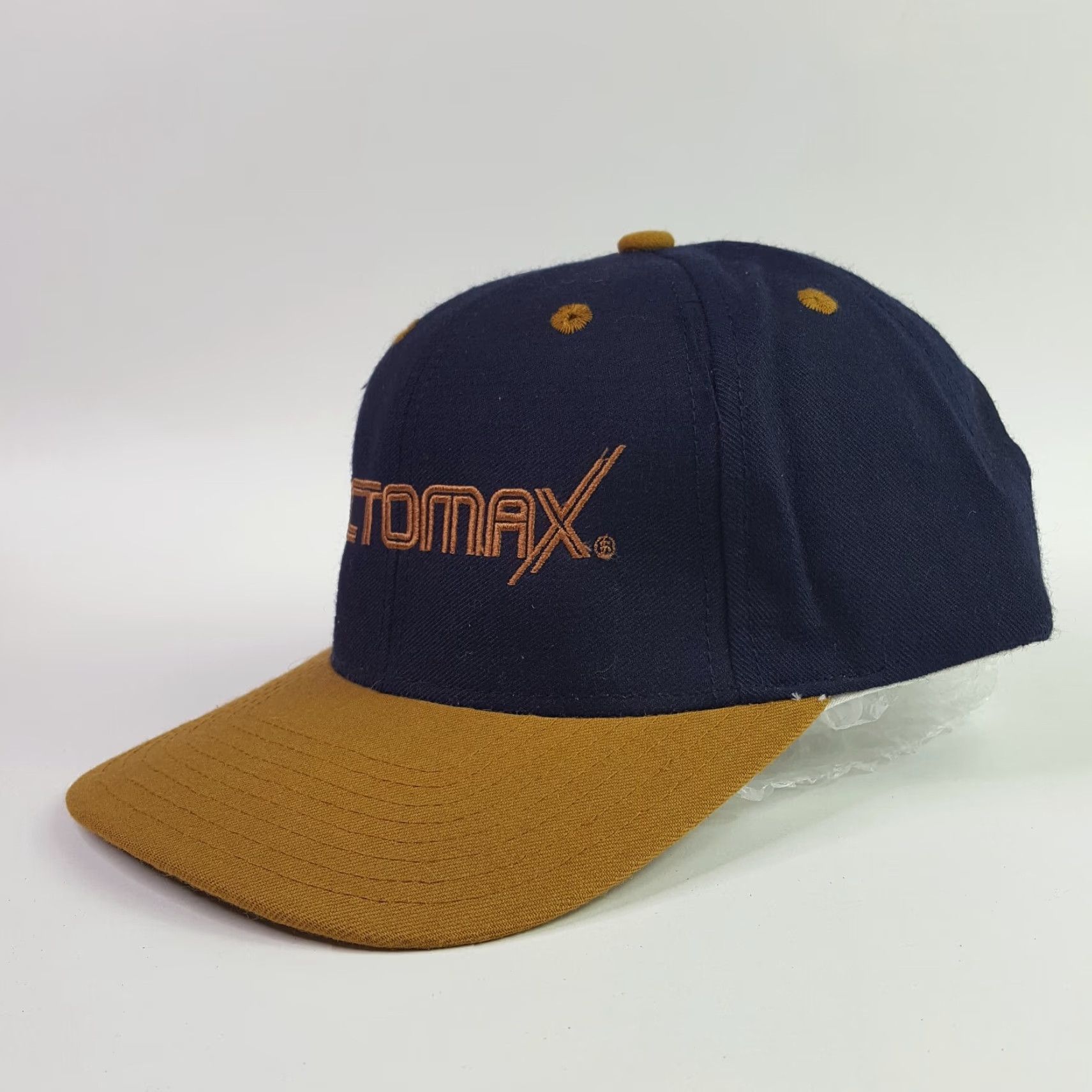 Vintage VINTAGE Kudzu Trucker Hat Mens Adjustable Farm Cap Wool Blend Embroidered 80s 90s Retro Blue Size ONE SIZE - 3 Thumbnail