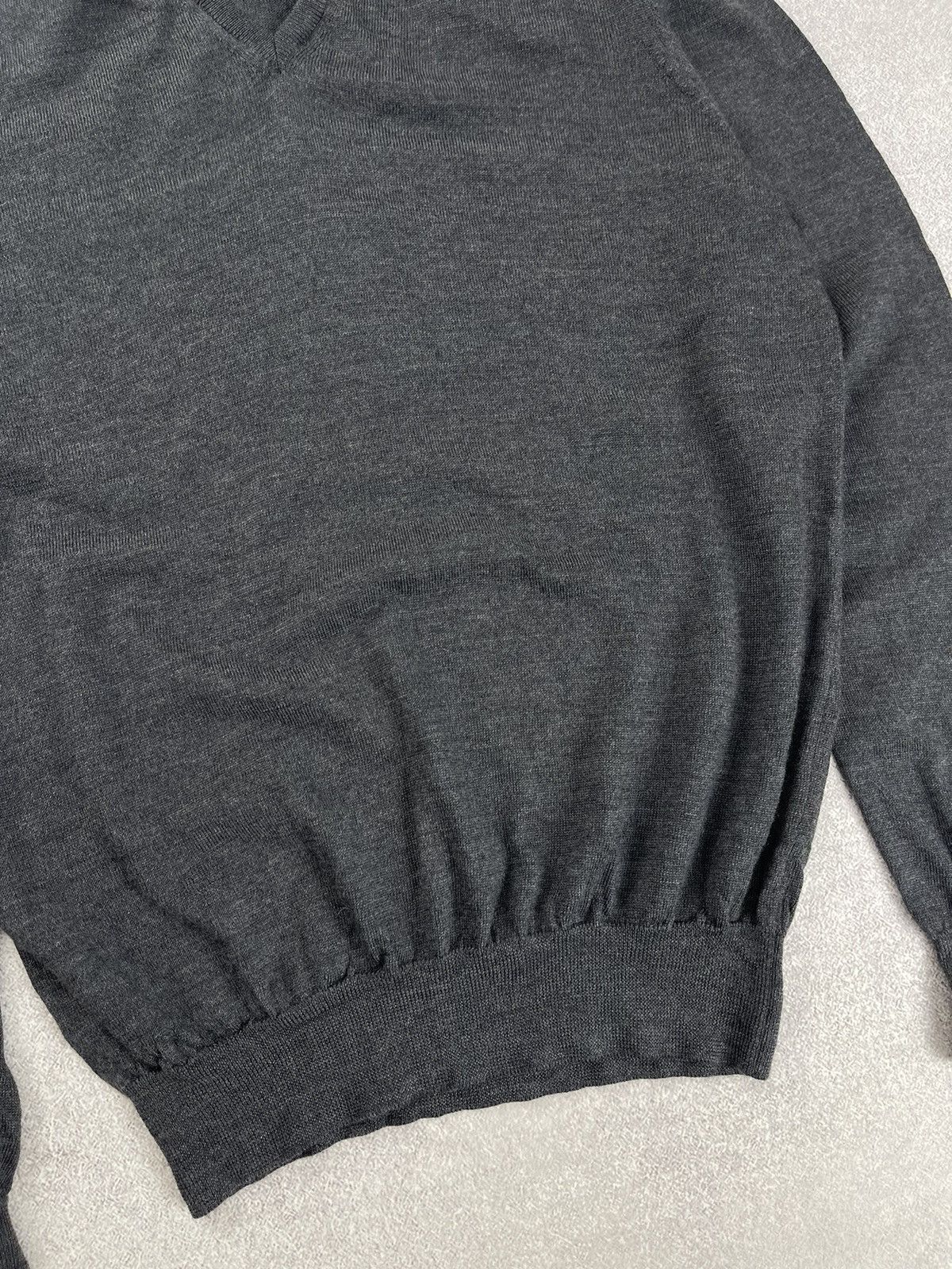 Gran Sasso Gran Sasso Wool Knit Sweater V-Neck Size 50 Size US M / EU 48-50 / 2 - 4 Thumbnail
