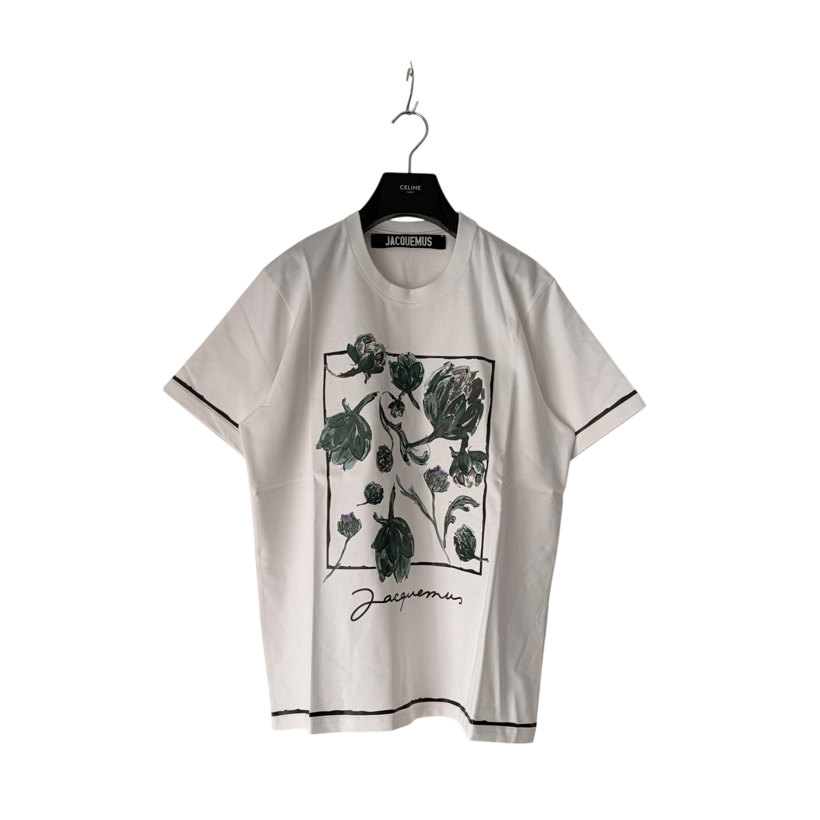 Givenchy White Artichoke Print Le T-Shirt Mala T-Shirt Size US M / EU 48-50 / 2 - 1 Thumbnail