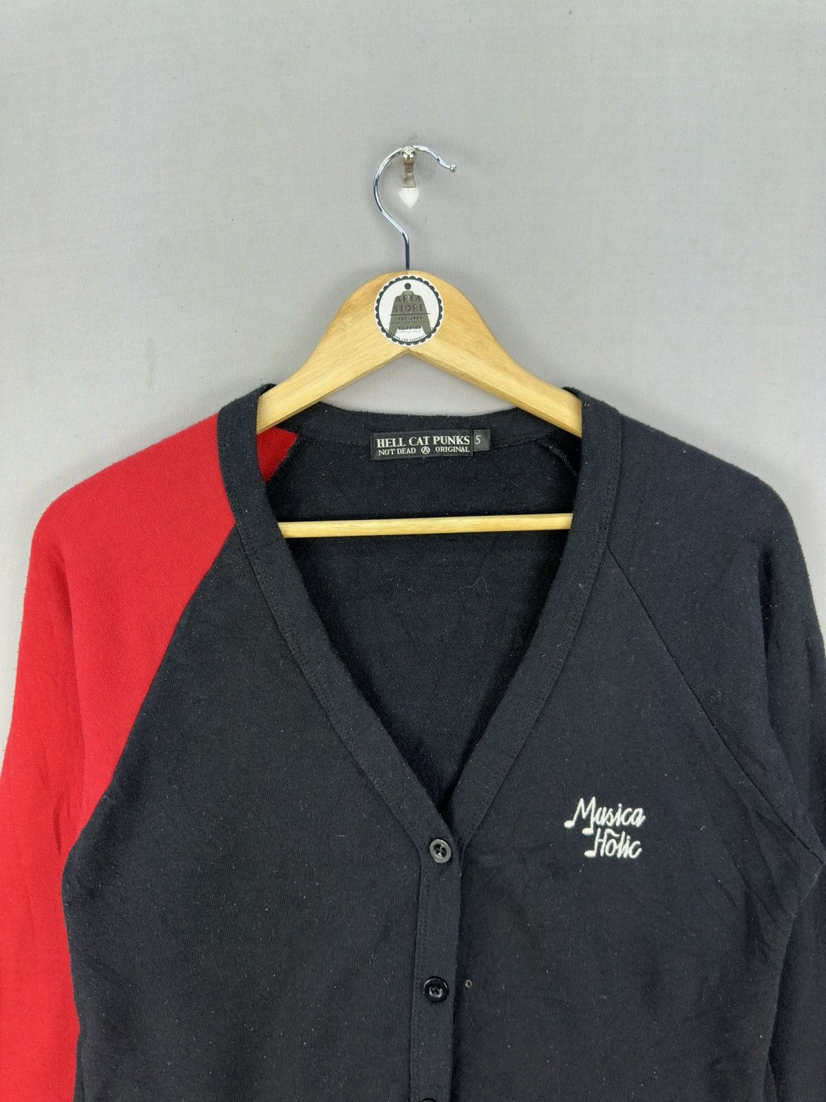 Japanese Brand Hellcat Punk Musica Holic Backhit Sweater Size US S / EU 44-46 / 1 - 7 Thumbnail