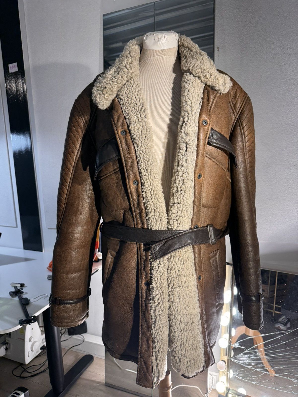 Other Vintage Heavy Weight Mans Lammy coat / FIOCCHI Size US L / EU 52-54 / 3 - 1 Thumbnail