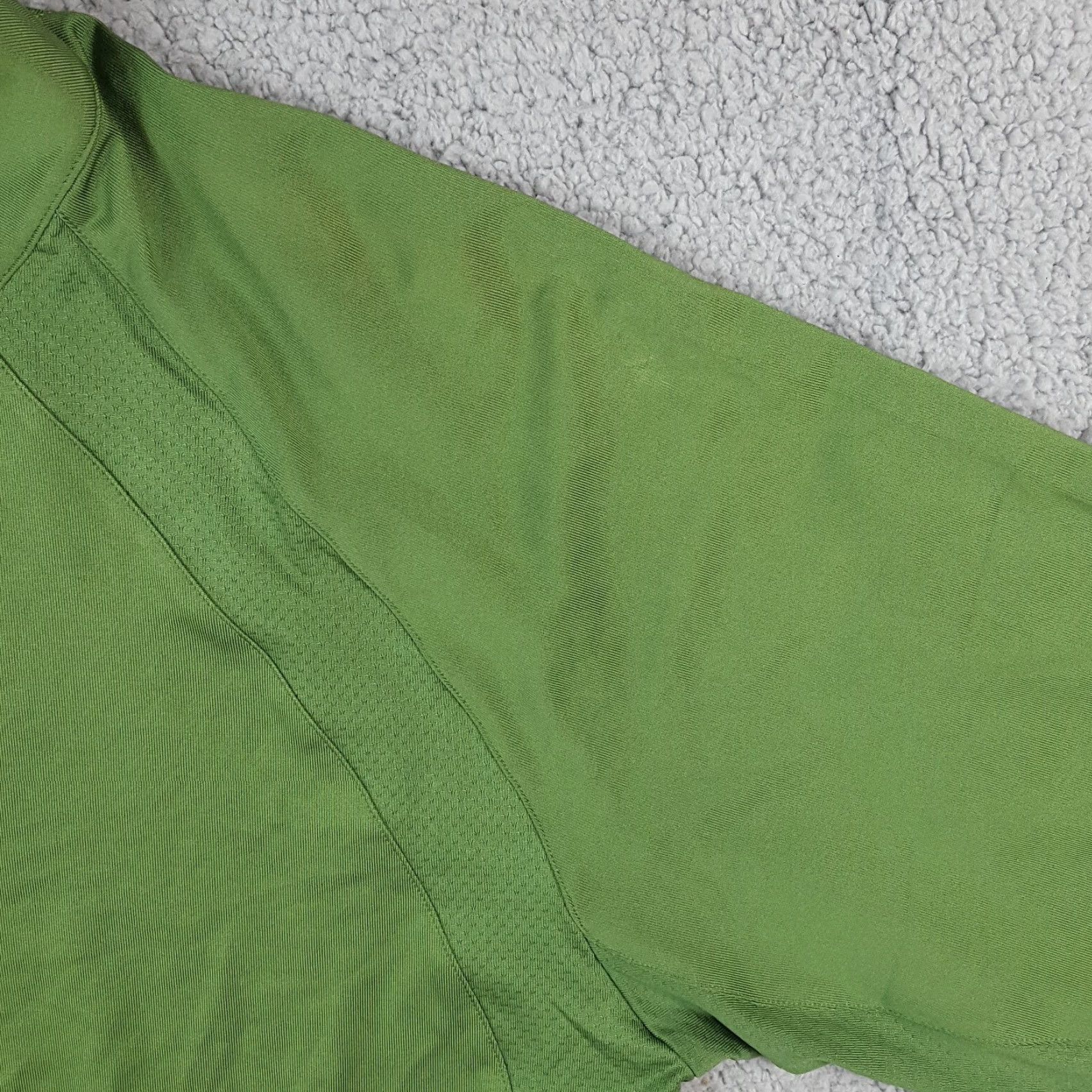 Adidas VINTAGE adidas ClimaCool Green Athletic Golf Polo Shirt Large Zip Short Sleeve Mens 90s Classic Size US L / EU 52-54 / 3 - 4 Thumbnail