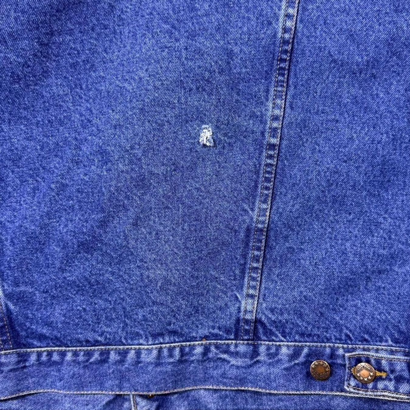 Denime VINTAGE Huskie Jeans Denim Jacket Made In Scotland Classic Blue 50 Large XL Bomber Jacket Men Blue Denim 26" 27.5" 26" Size US 33 - 5 Thumbnail