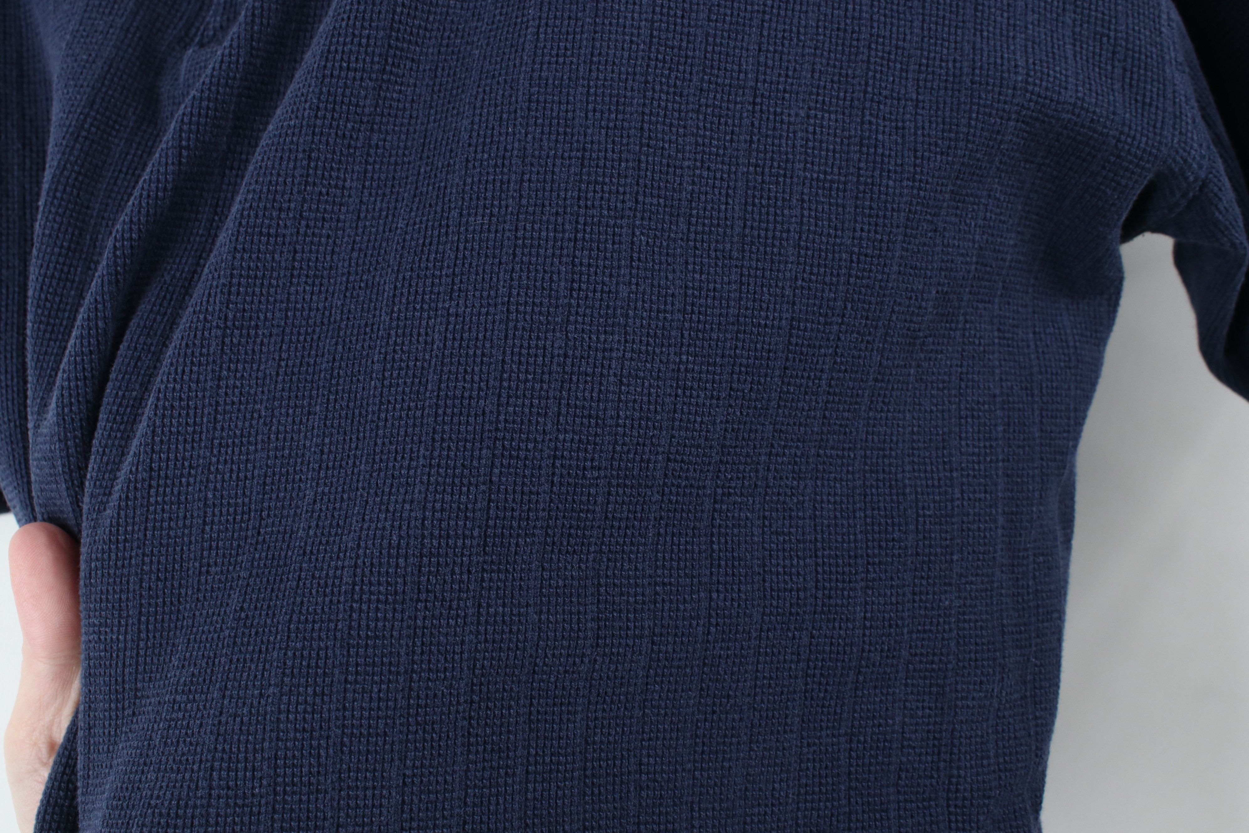 Vintage Vintage 90s Streetwear Thermal Waffle Knit Henley T-Shirt Size US L / EU 52-54 / 3 - 6 Thumbnail