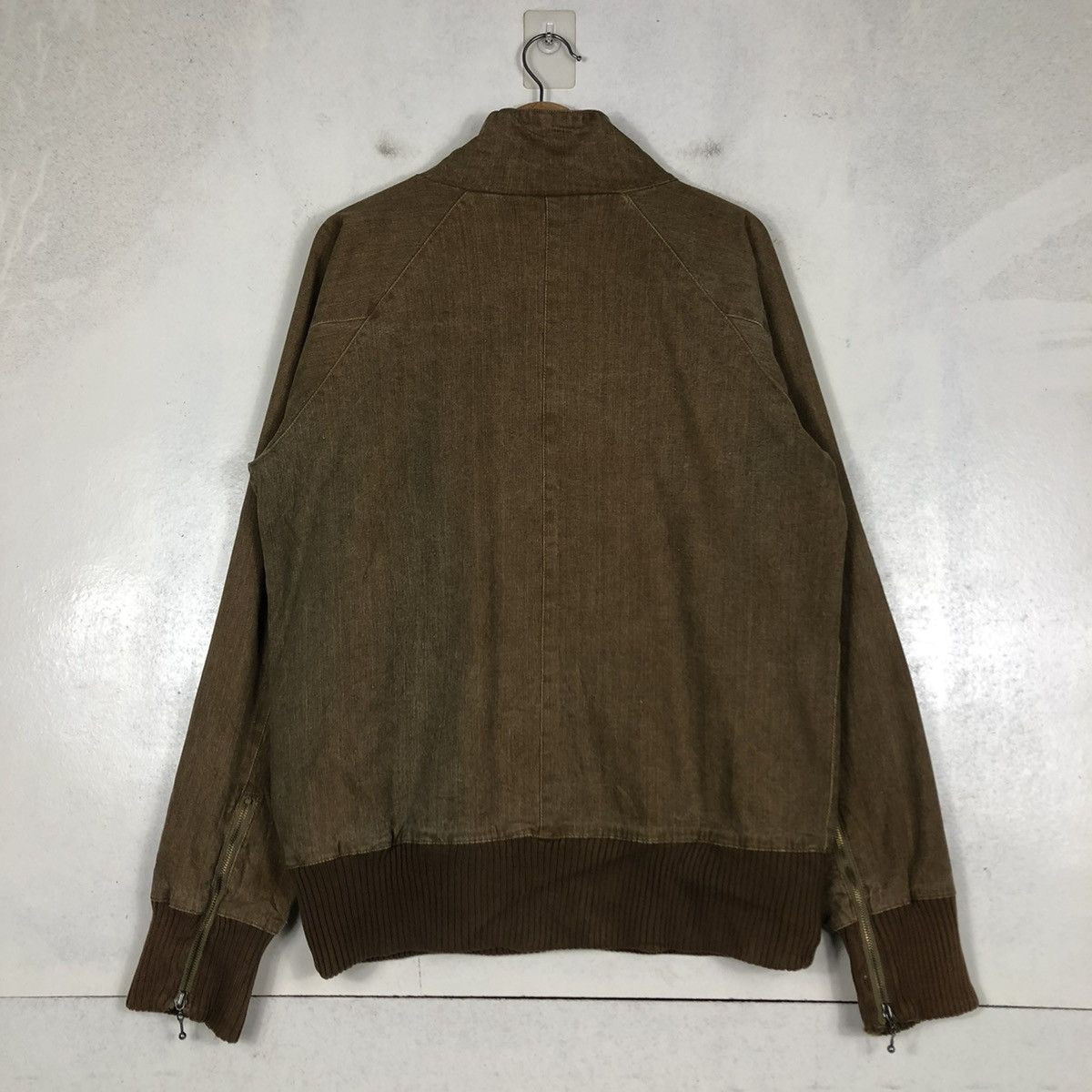 Japanese Brand 📌VINTAGE BOMBER JACKET BIKER HIGH COLLAR LENS CONCAVE Size US M / EU 48-50 / 2 - 10 Thumbnail