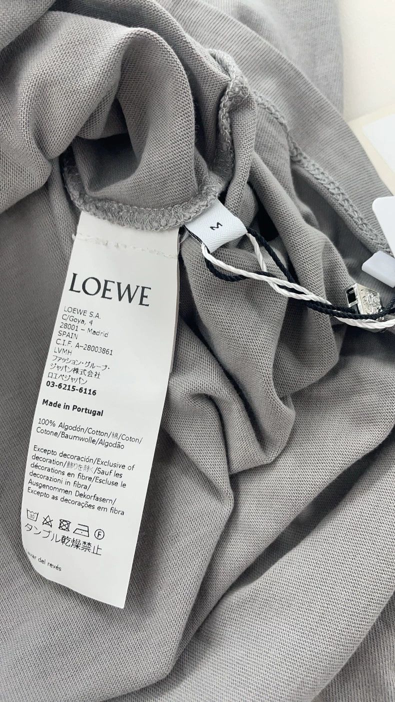 Loewe LOEWE Gray cotton long-sleeved T-shirt Size M / US 6-8 / IT 42-44 - 4 Thumbnail