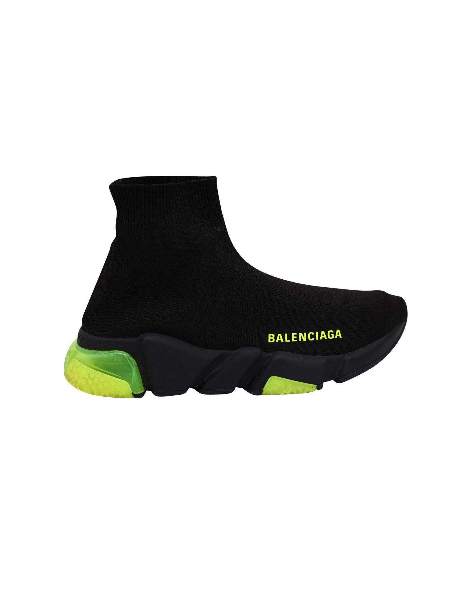 Balenciaga Balenciaga Speed Trainers in Clearsole Yellow Fluo Polyester Size US 6 / IT 36 - 1 Thumbnail