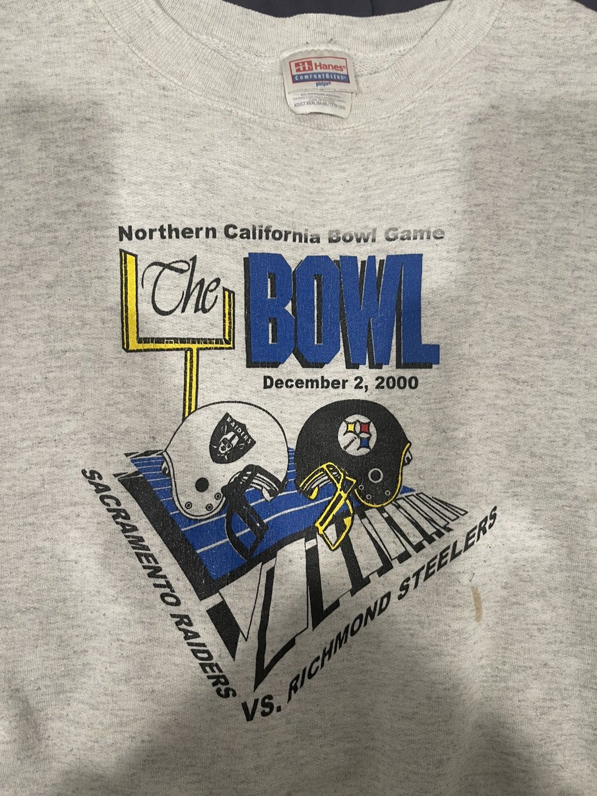 NFL Vintage 2000 The Bowl Football Grey Crewneck Size US M / EU 48-50 / 2 - 2 Thumbnail