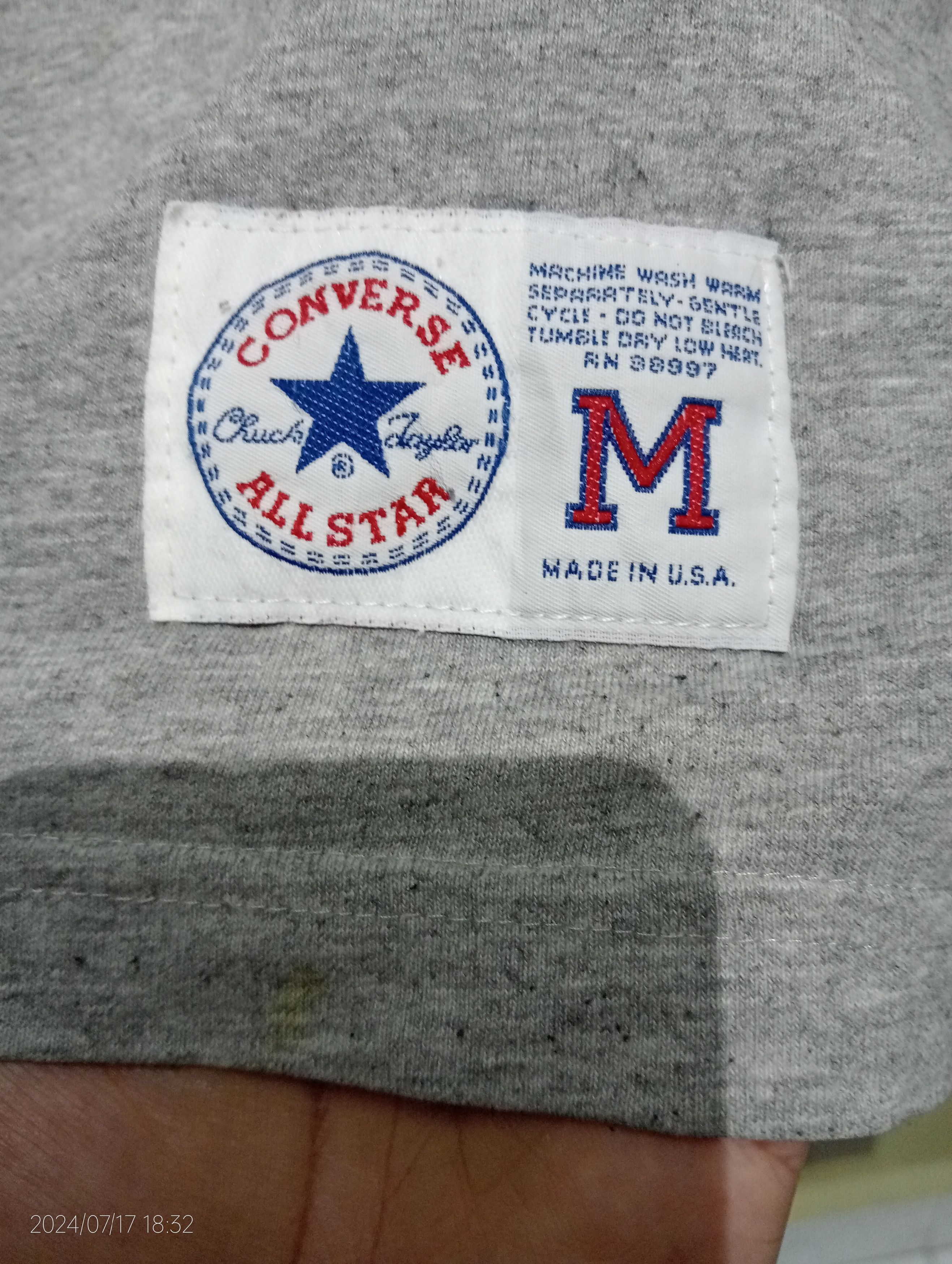 Converse Vintage '90s Converse Basketball All Star Tee Very Rare Size US M / EU 48-50 / 2 - 3 Thumbnail