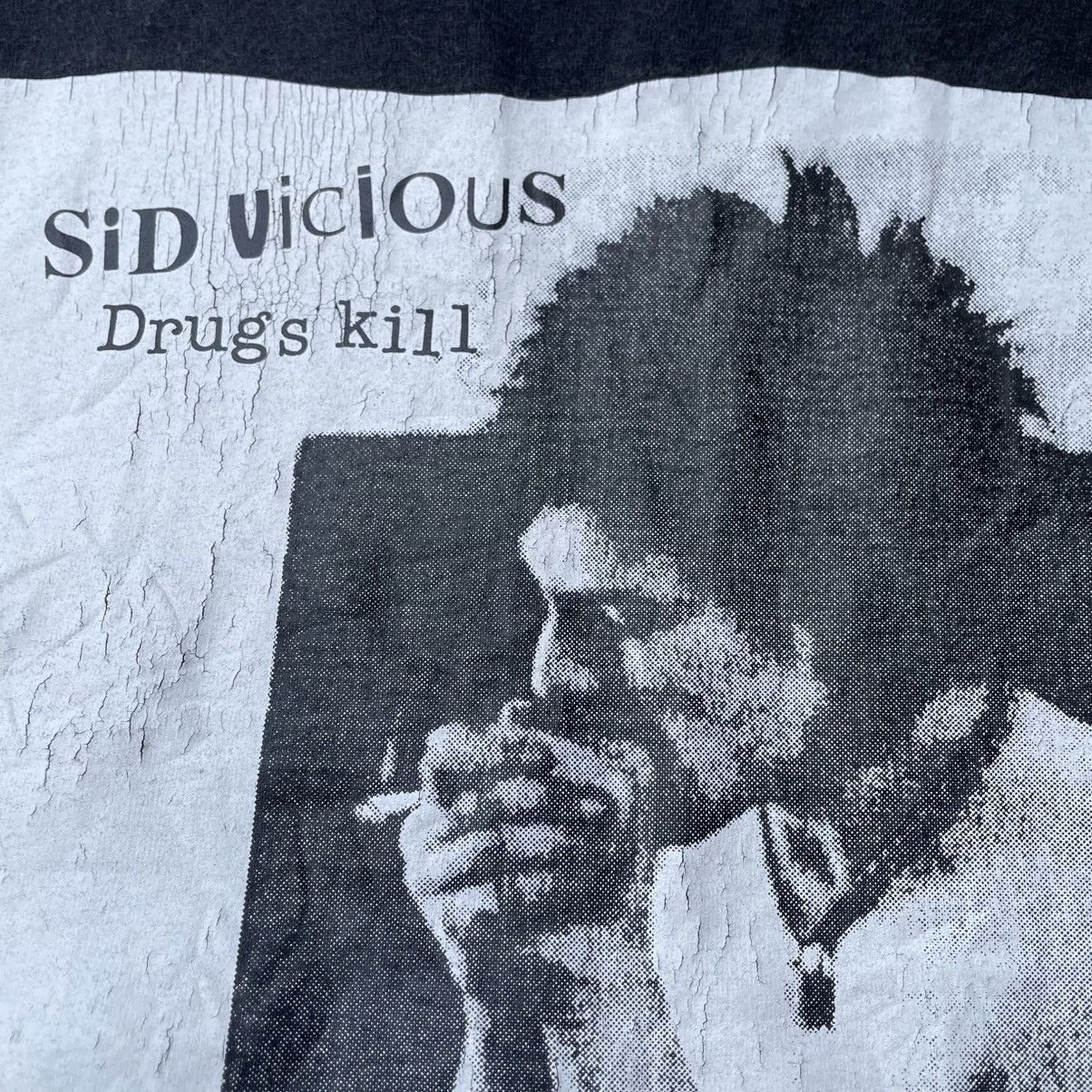 Band Tees 🔥Vintage Sid Vicious Drugs Kills OG Design Promo Music Tee Size US S / EU 44-46 / 1 - 6 Thumbnail