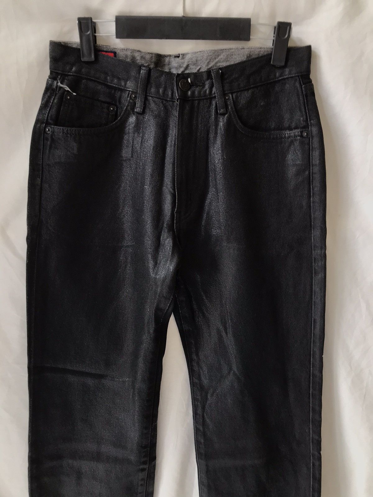 Edwin Edwin Black waxed Jeans Size US 31 - 2 Thumbnail